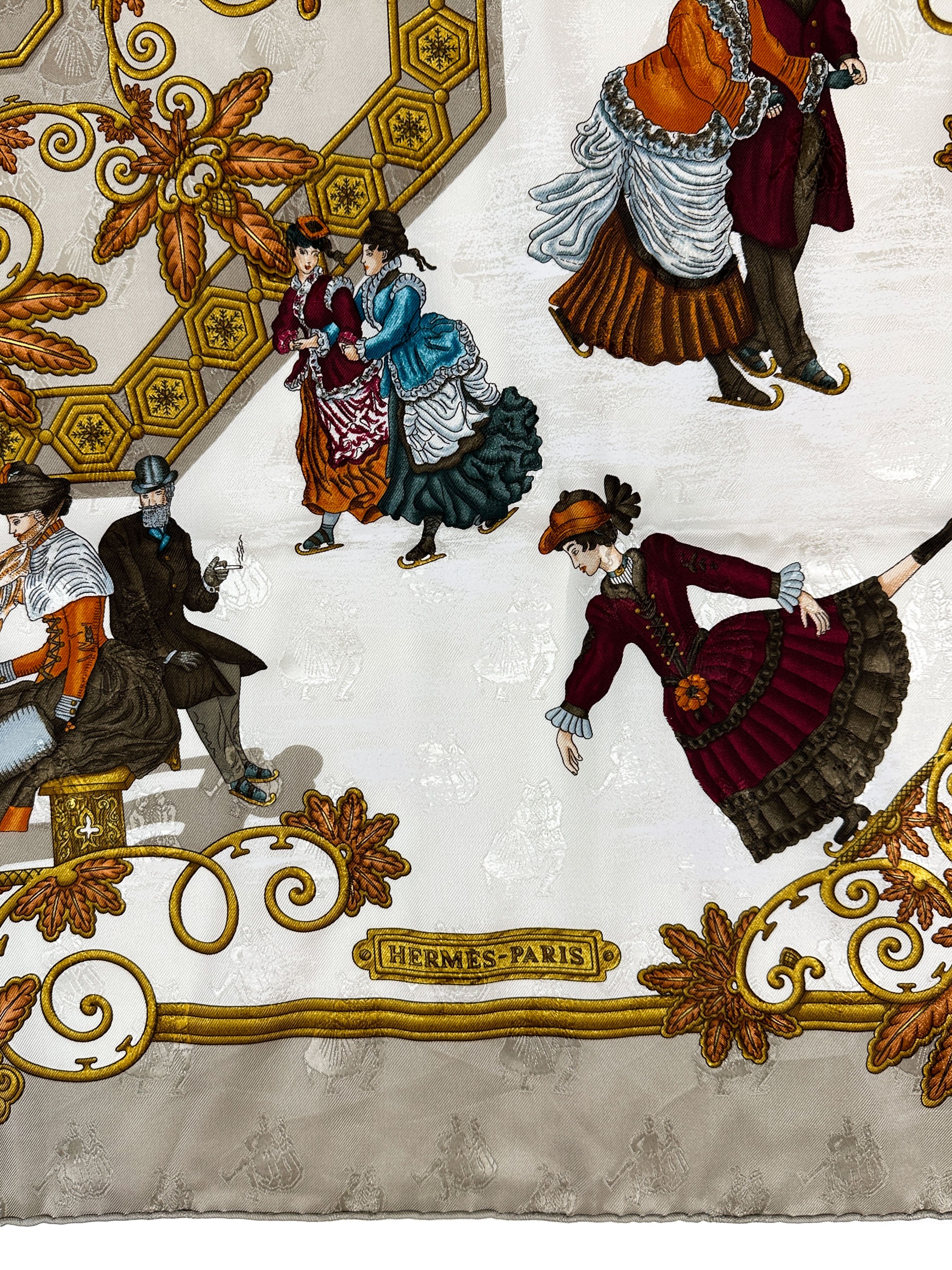 Hermès Joies d'Hiver Jacquard 90