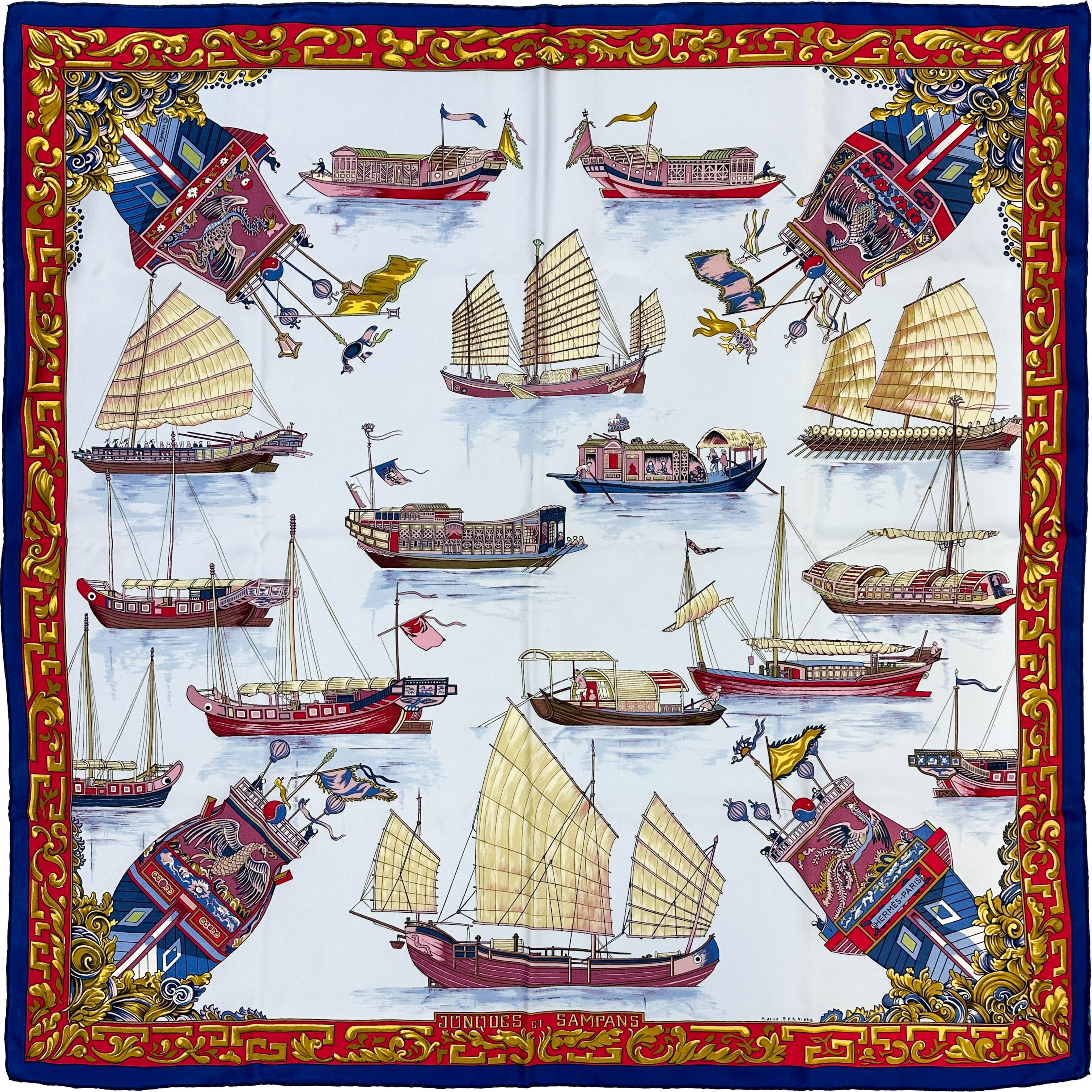 Hermès Jonques et Sampans 90