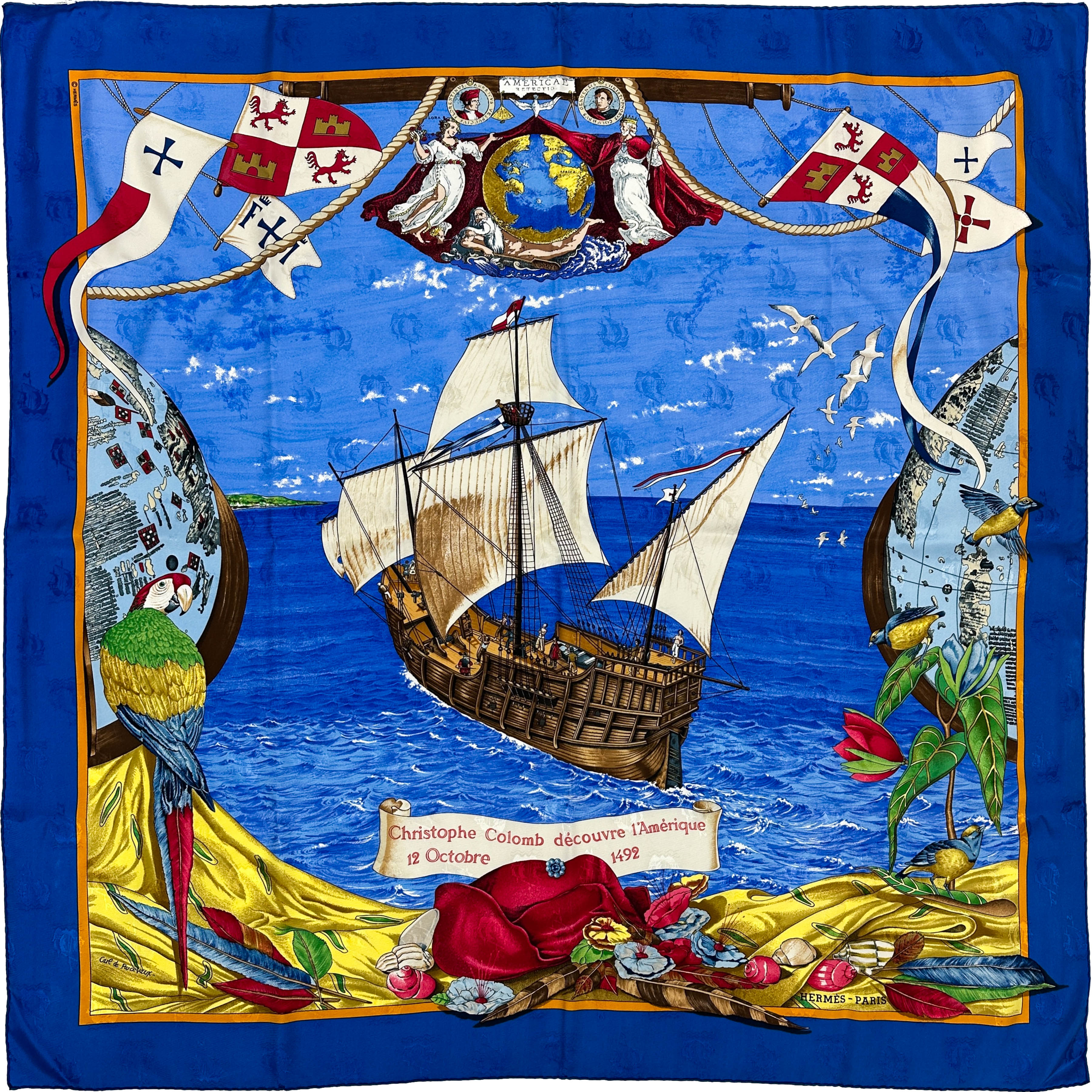 Hermès Christoph Colomb Jacquard 90