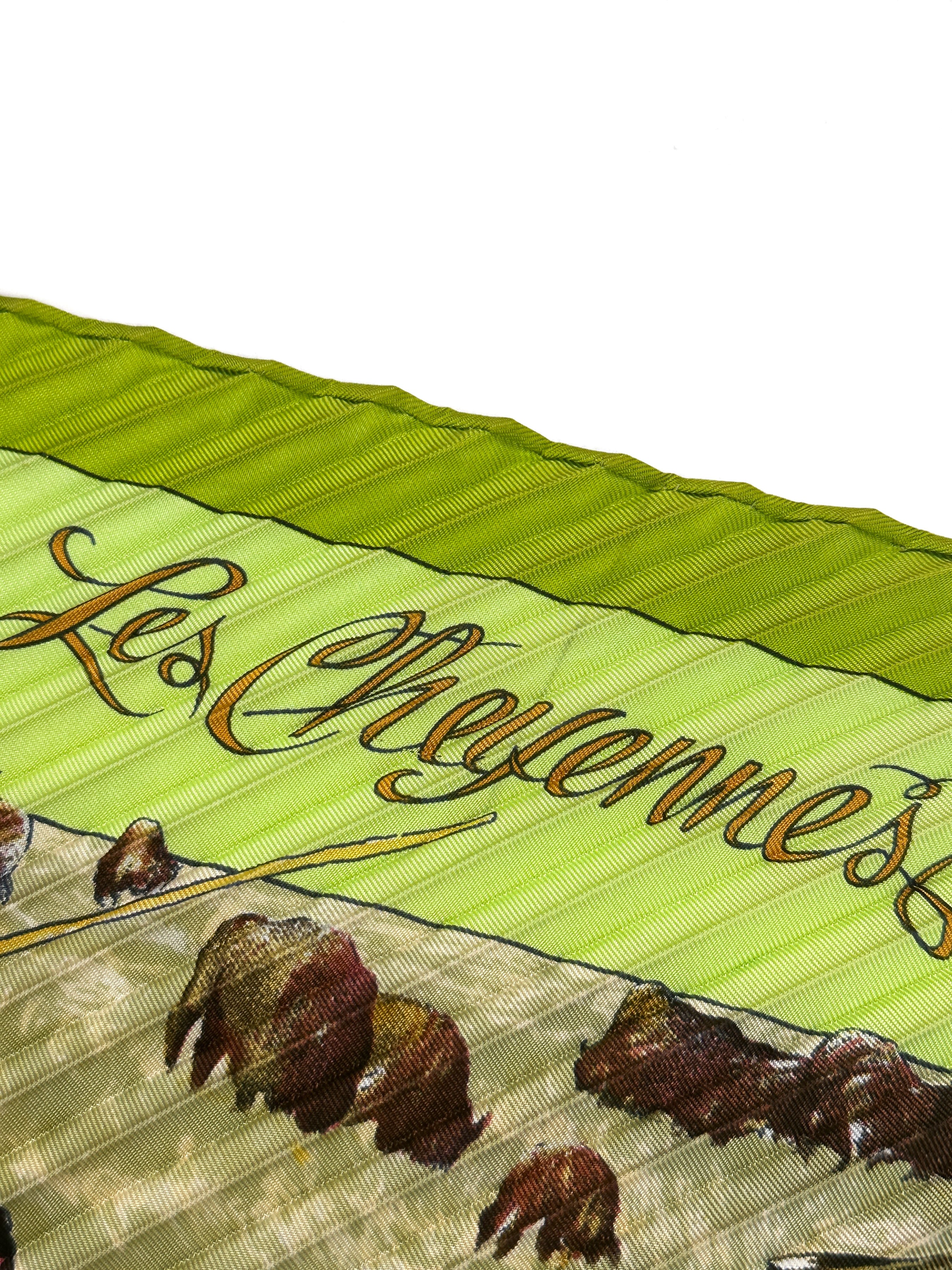 Hermès Les Cheyennes First Edition Plissé 90