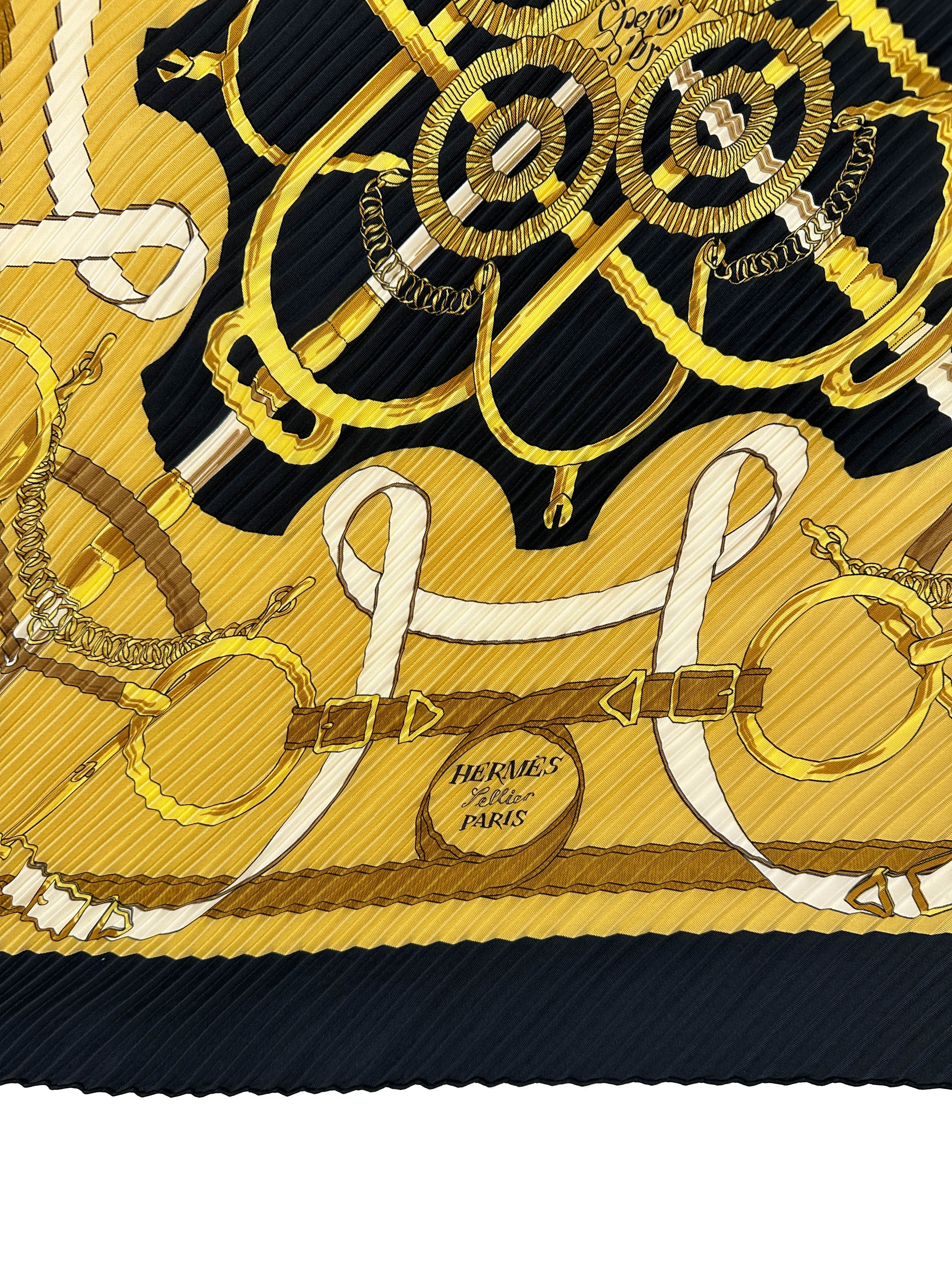 Hermès Eperon d'Or Plissé 90