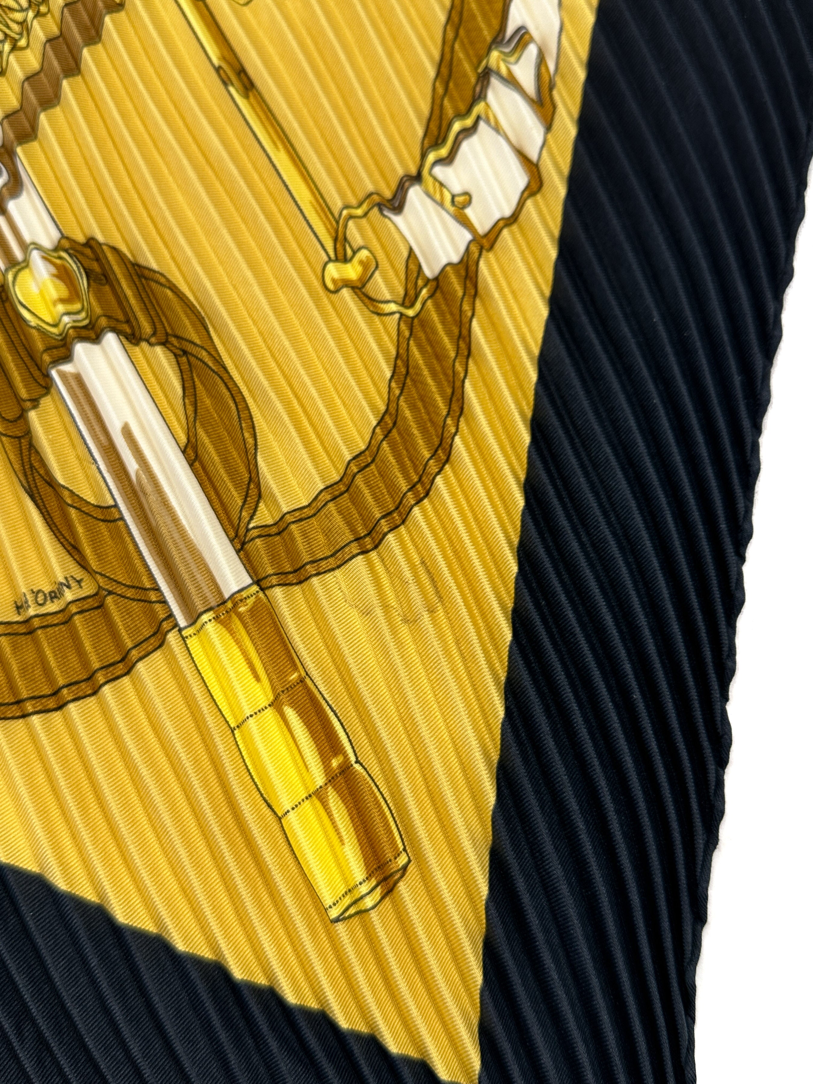 Hermès Eperon d'Or Plissé 90