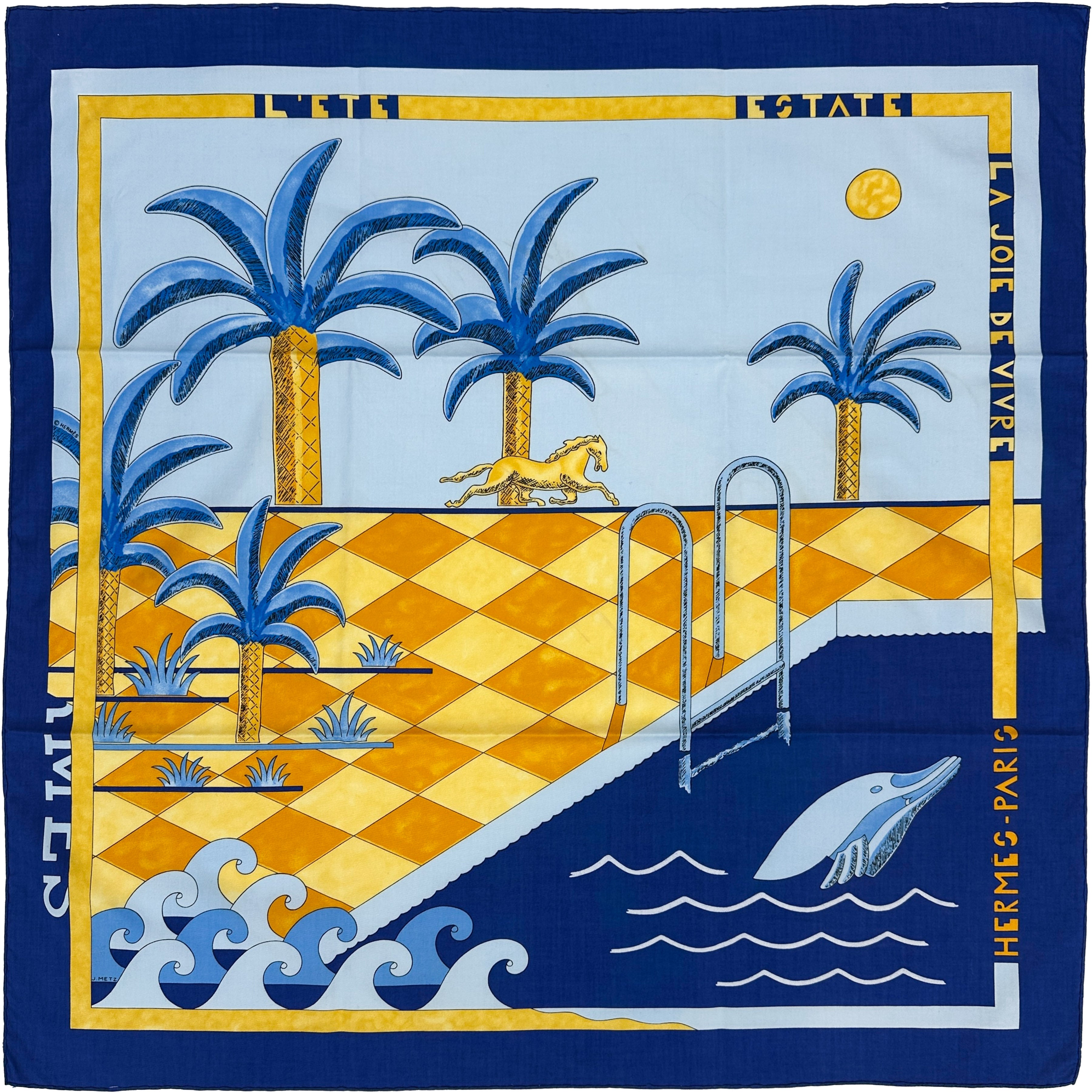 Hermès La Joie de Vivre Cotton 70