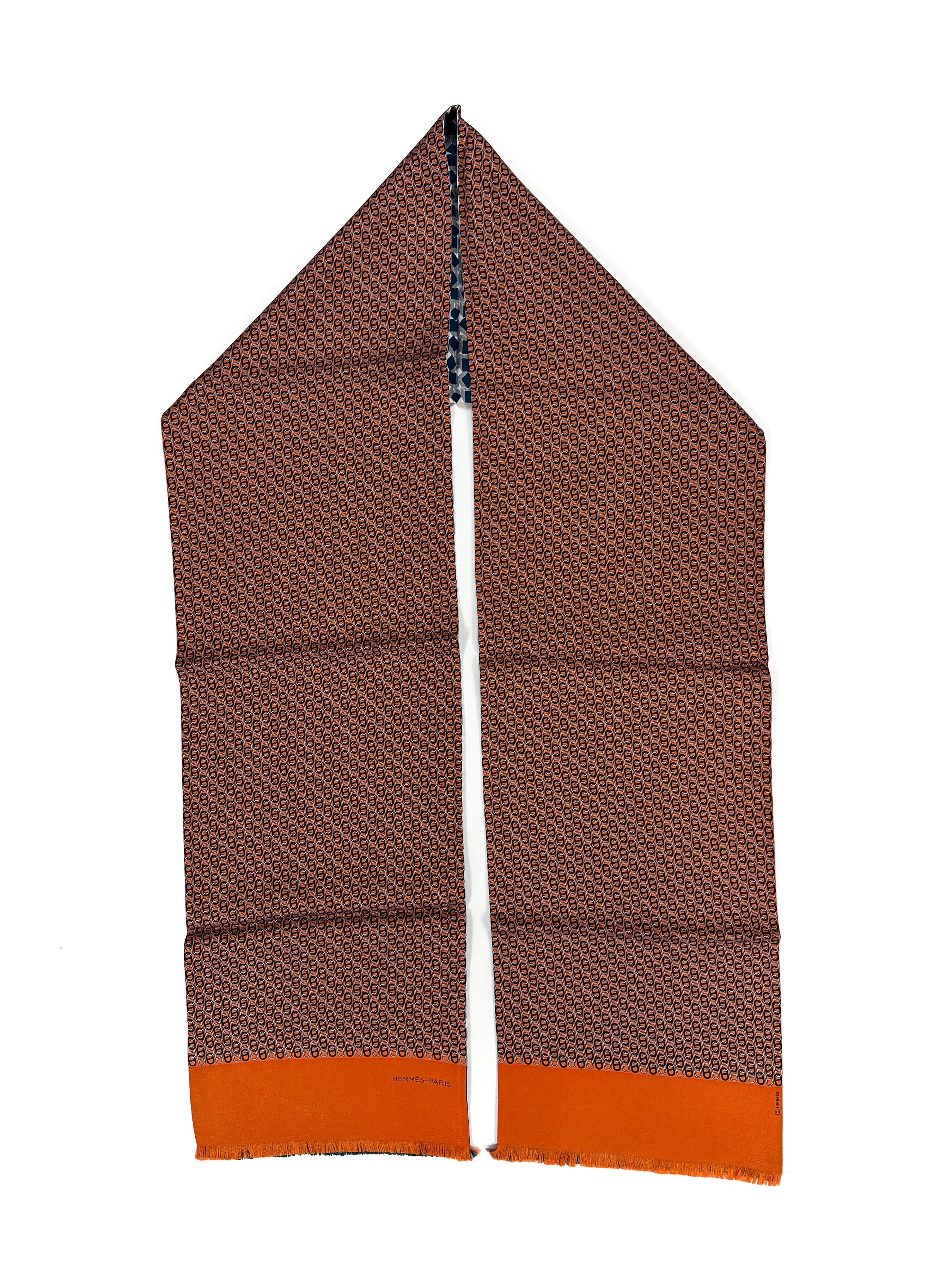 Hermès Geometric Silk Scarf