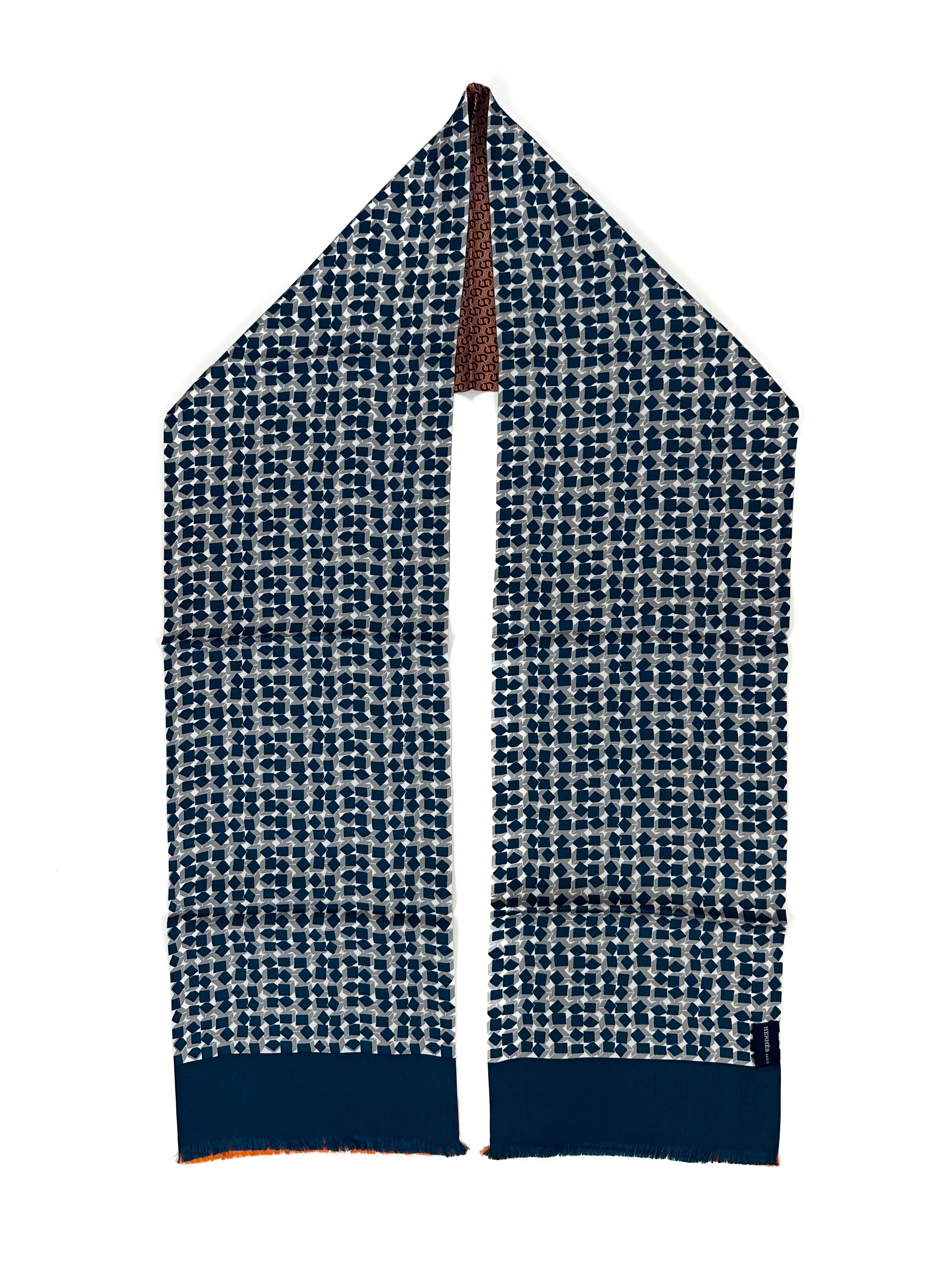 Hermès Geometric Silk Scarf