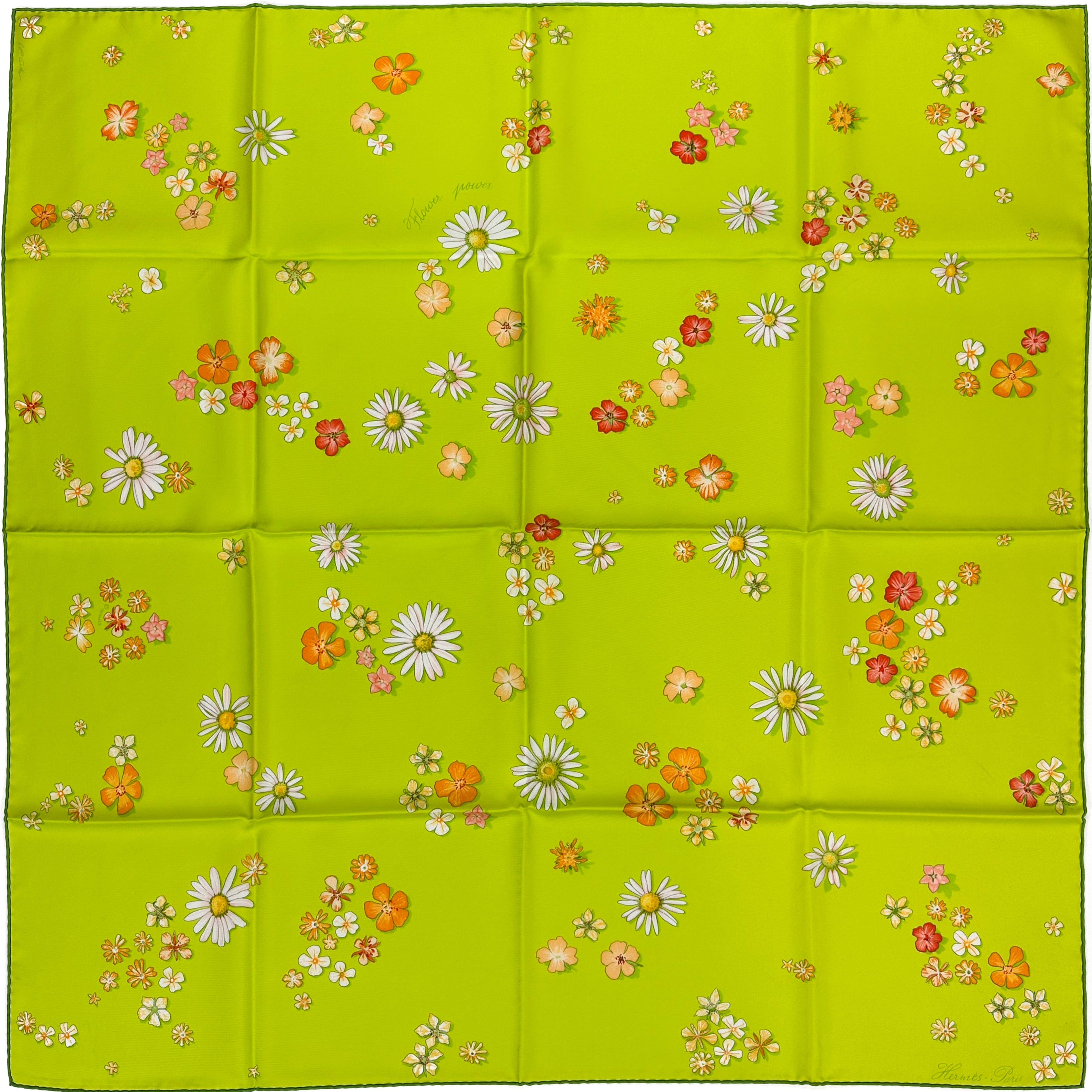 Hermès Flower Power 90