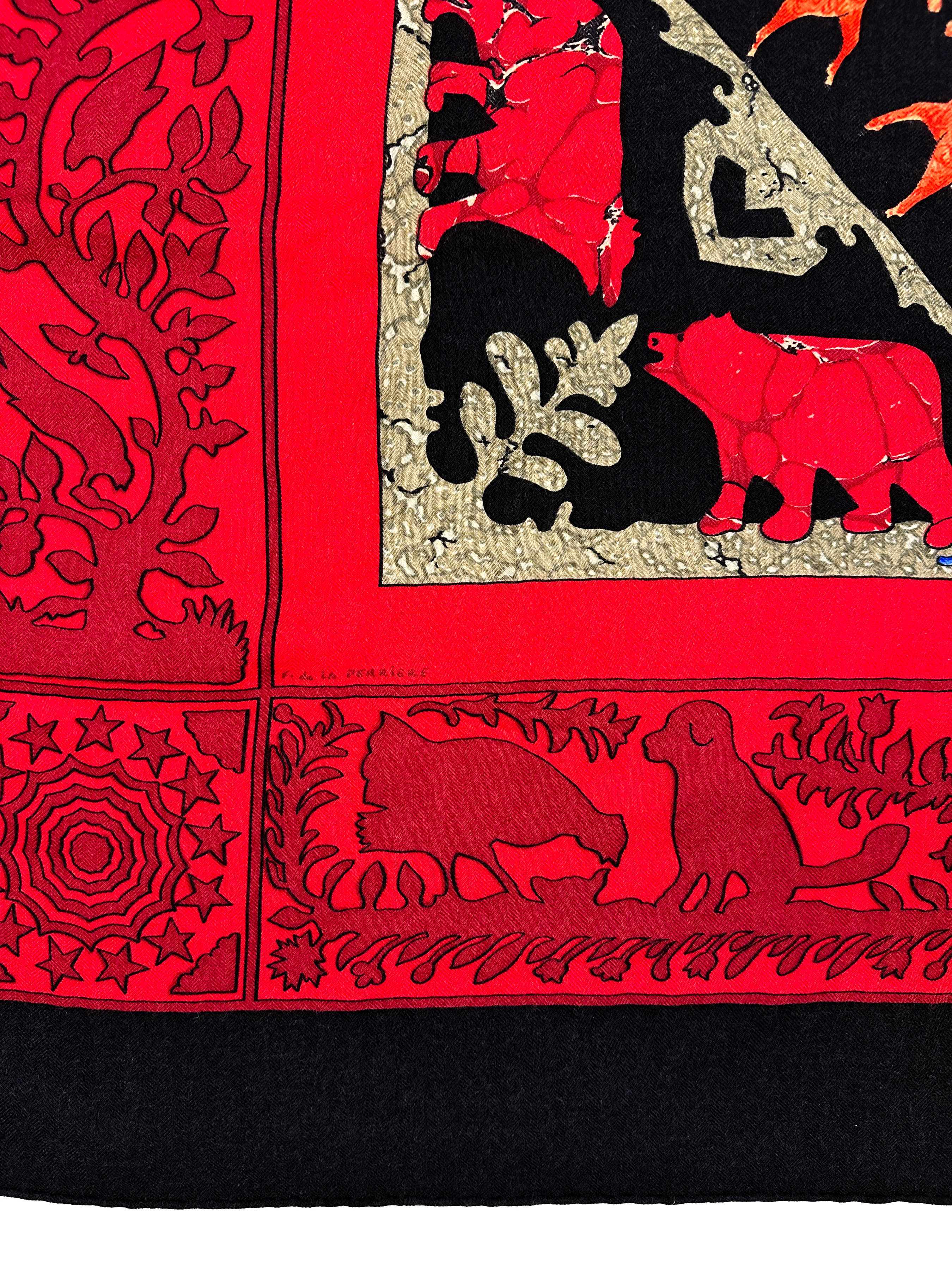 Hermès Early America Cashmere Silk 140