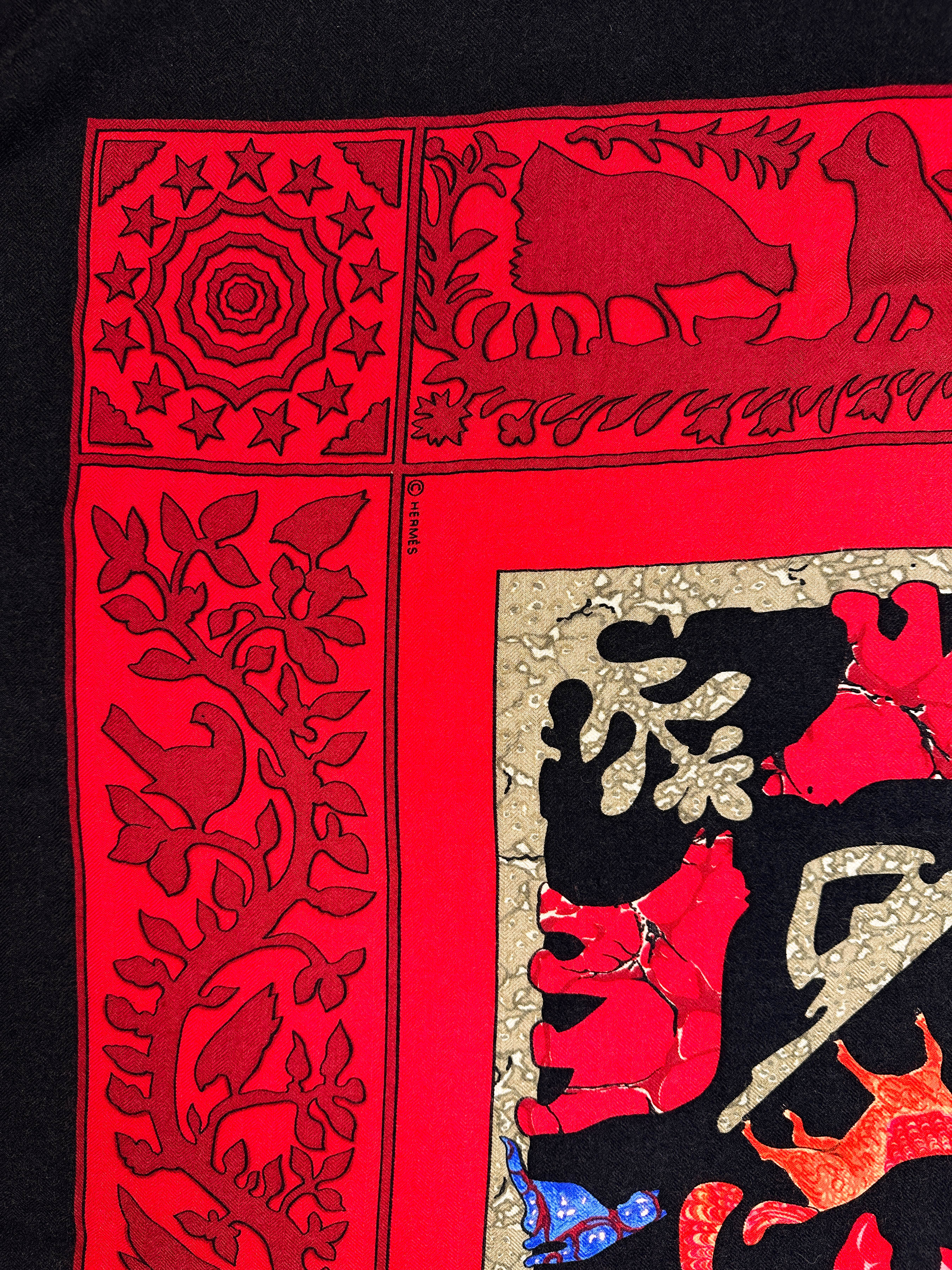Hermès Early America Cashmere Silk 140