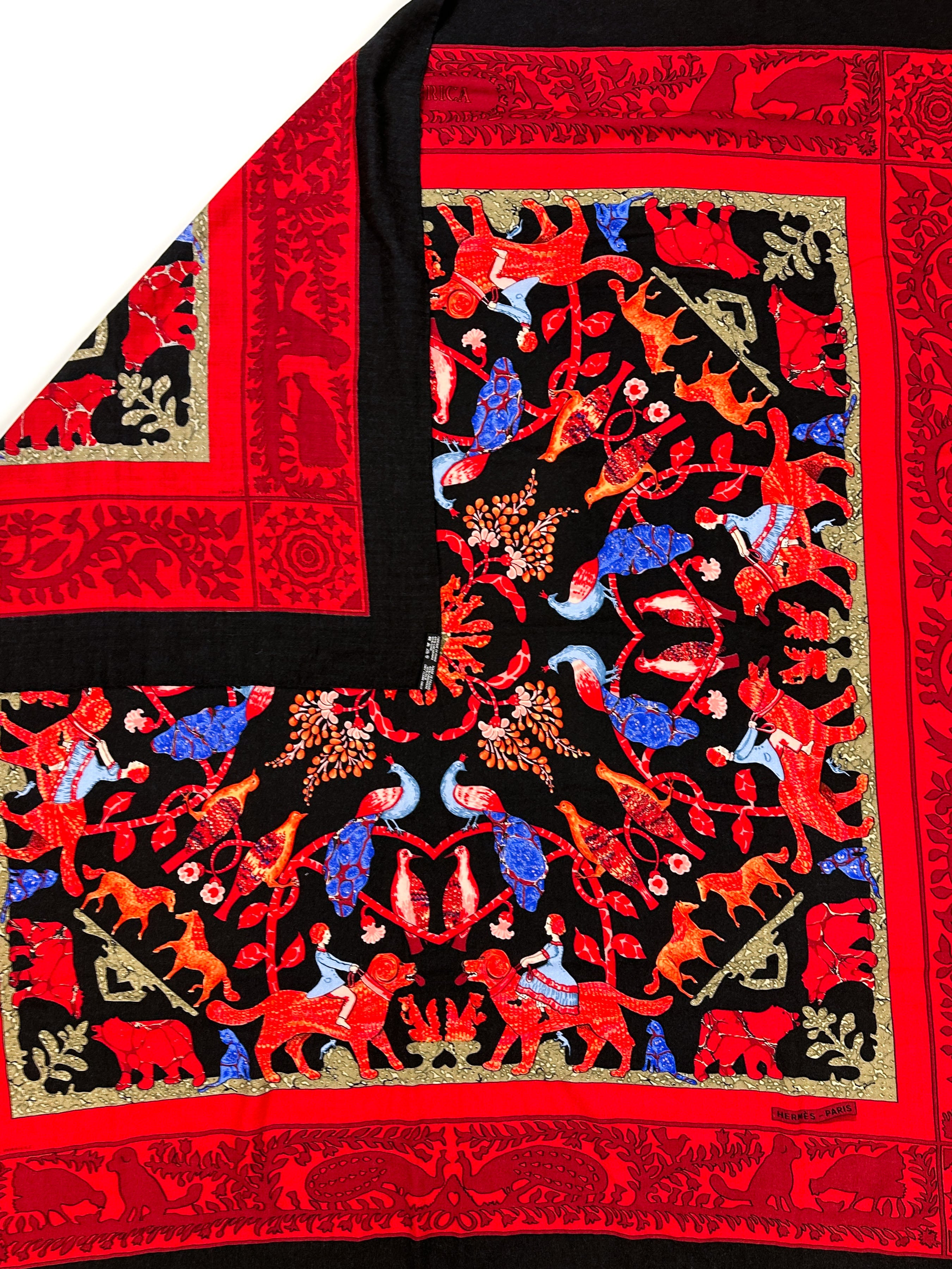 Hermès Early America Cashmere Silk 140