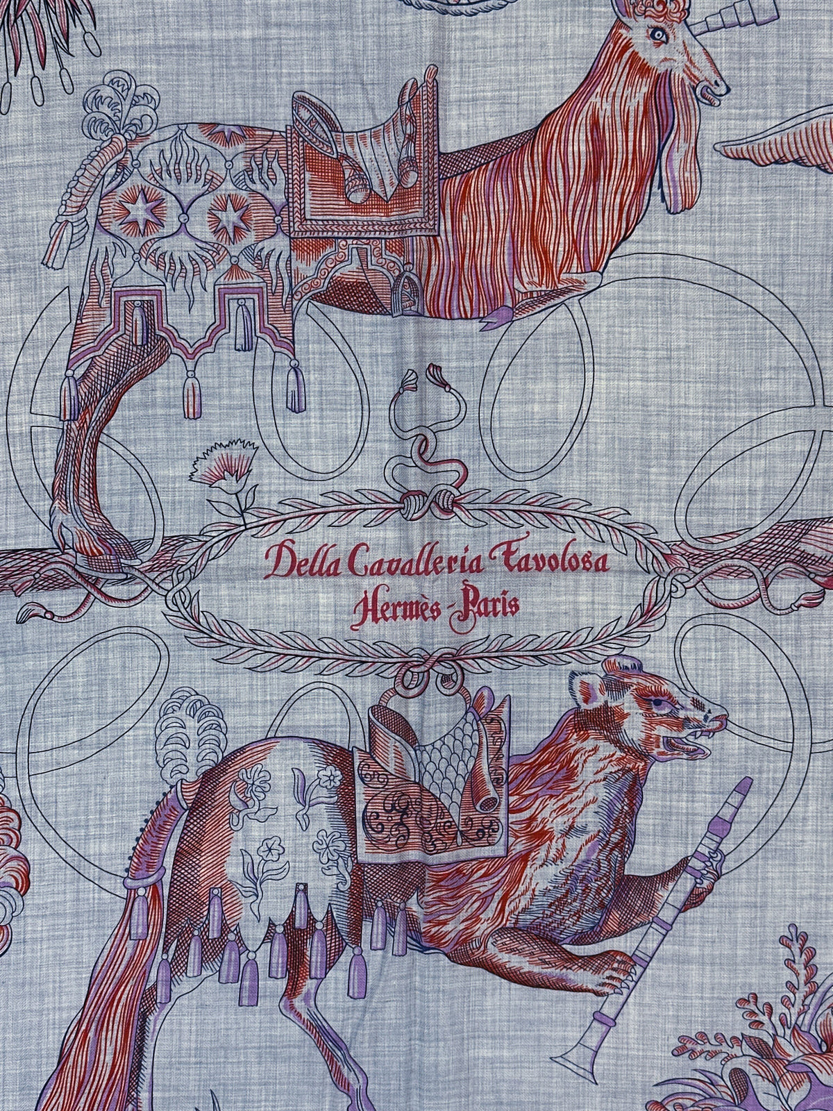 Hermès Della Cavalleria Favolosa Cashmere Silk 140