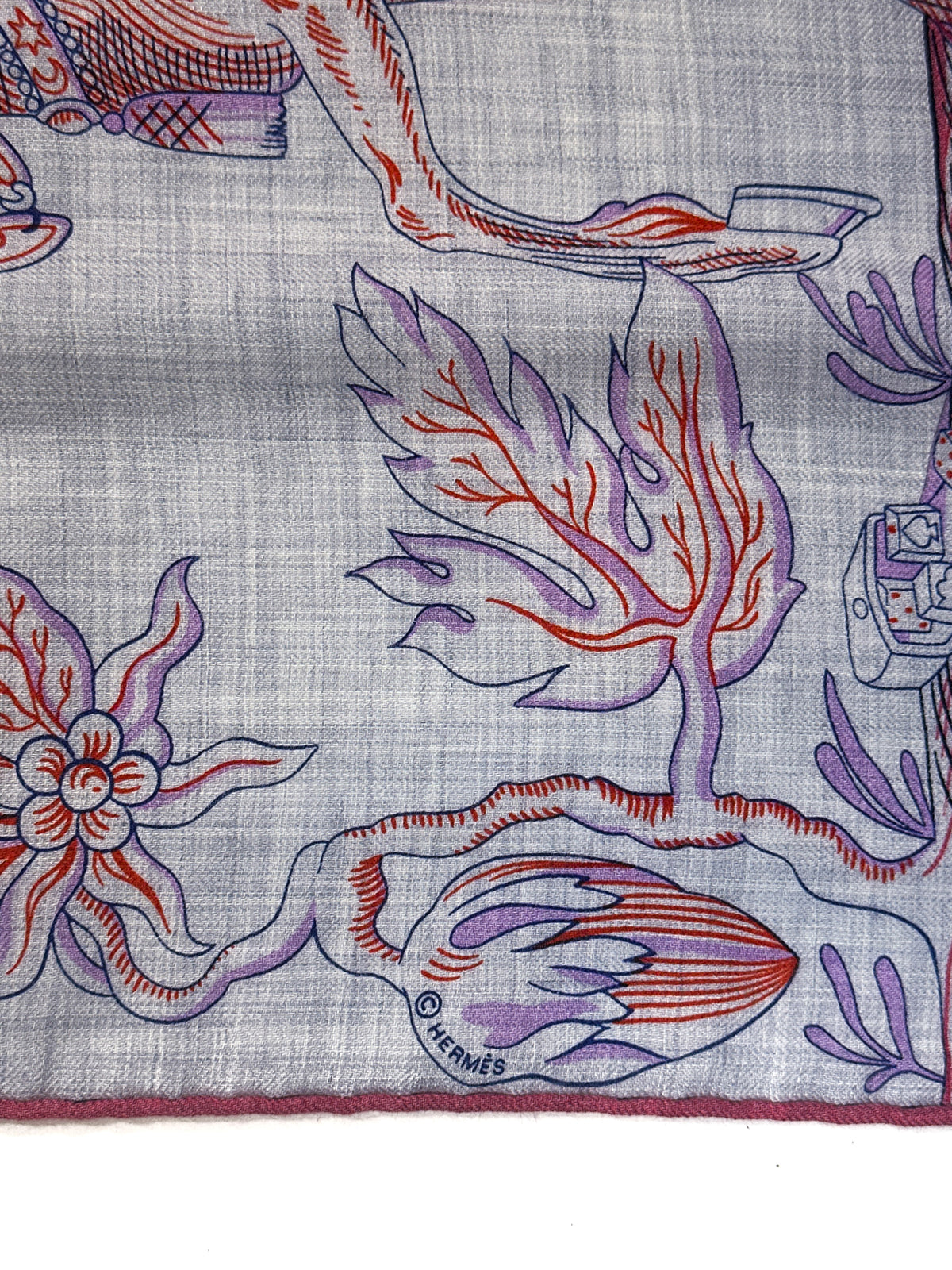 Hermès Della Cavalleria Favolosa Cashmere Silk 140