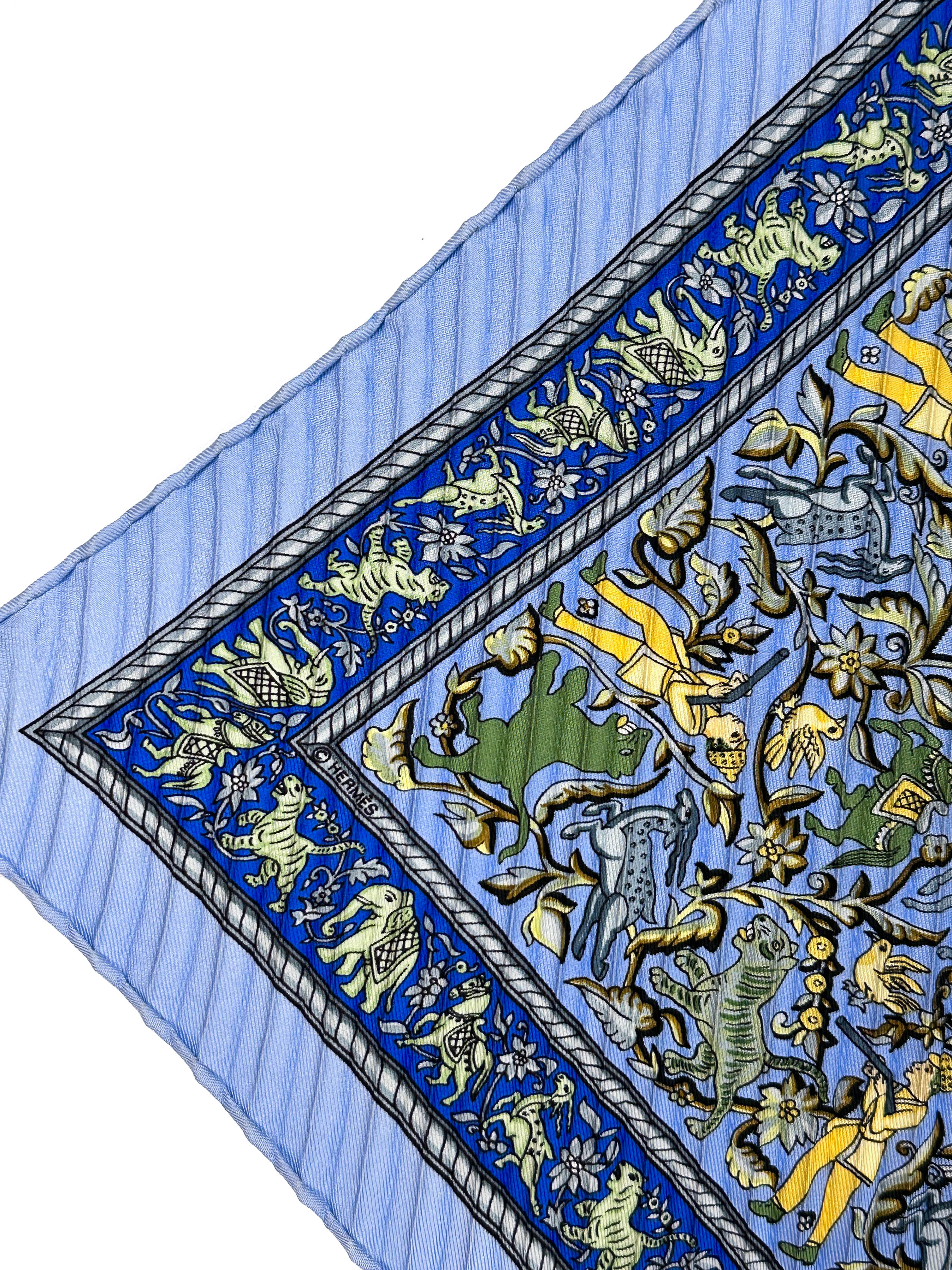 Hermès Chasse en Inde Plissé 90