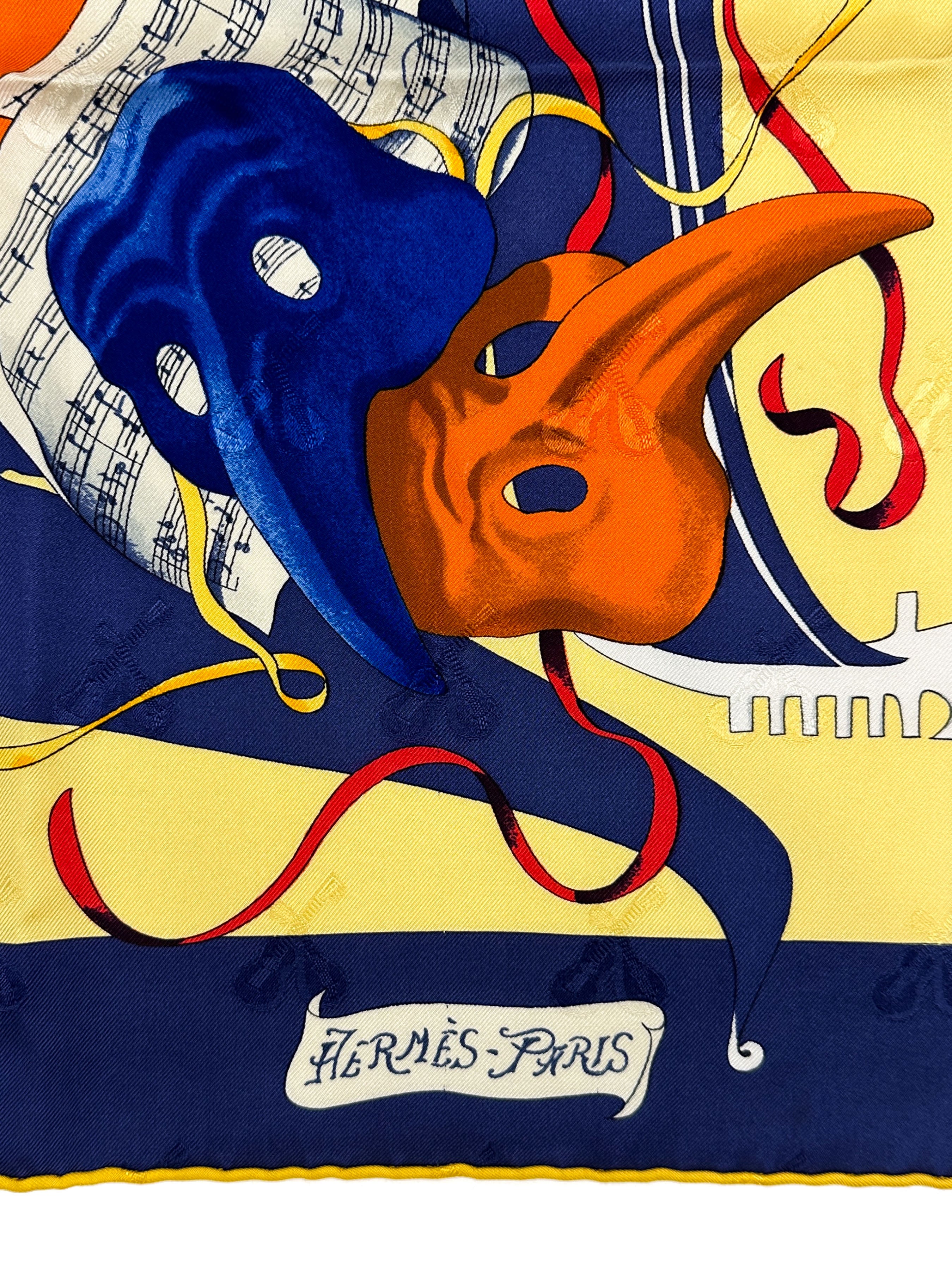 Hermès Le Carnival de Venise First Edition Jacquard 90
