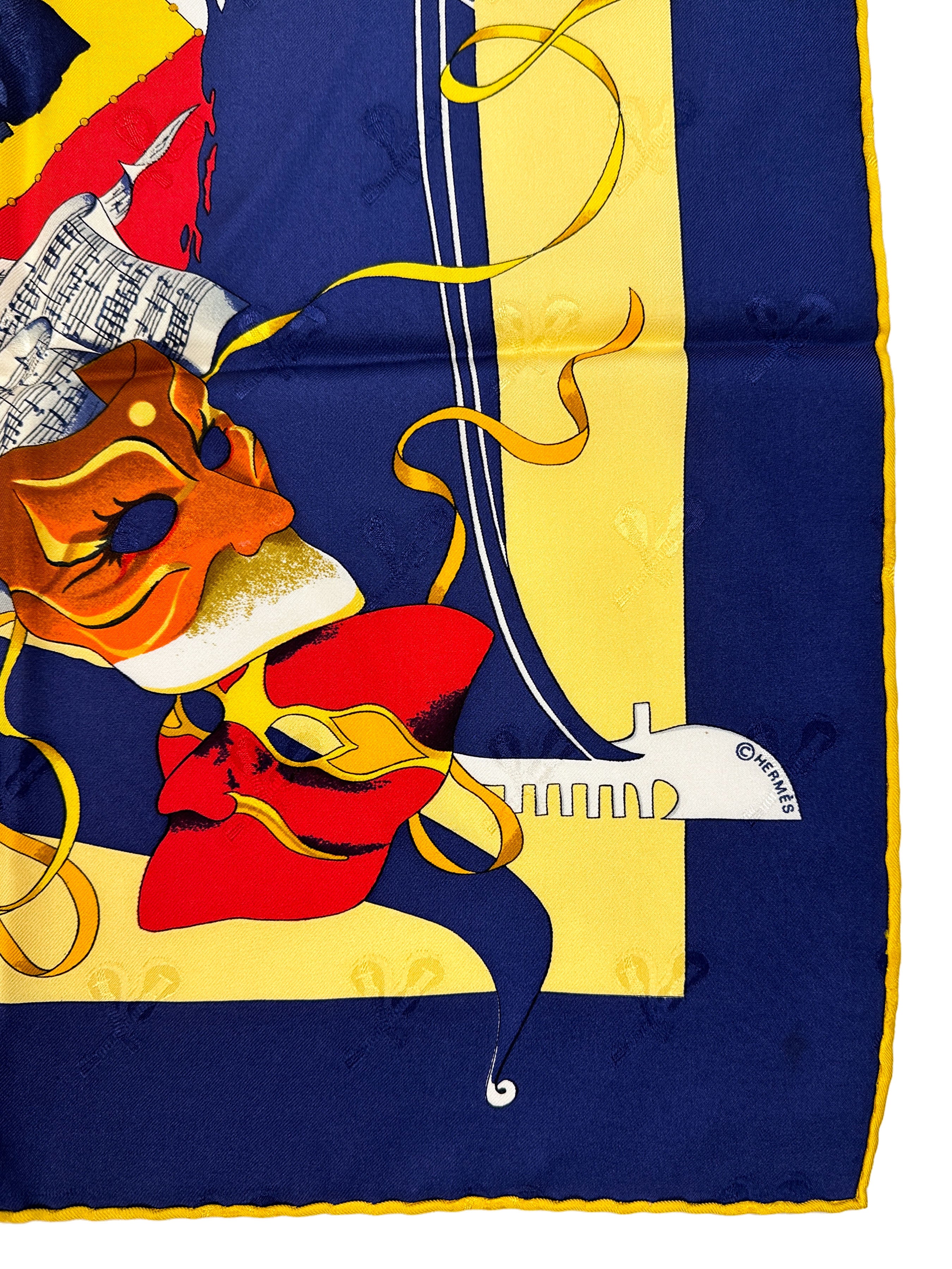 Hermès Le Carnival de Venise First Edition Jacquard 90