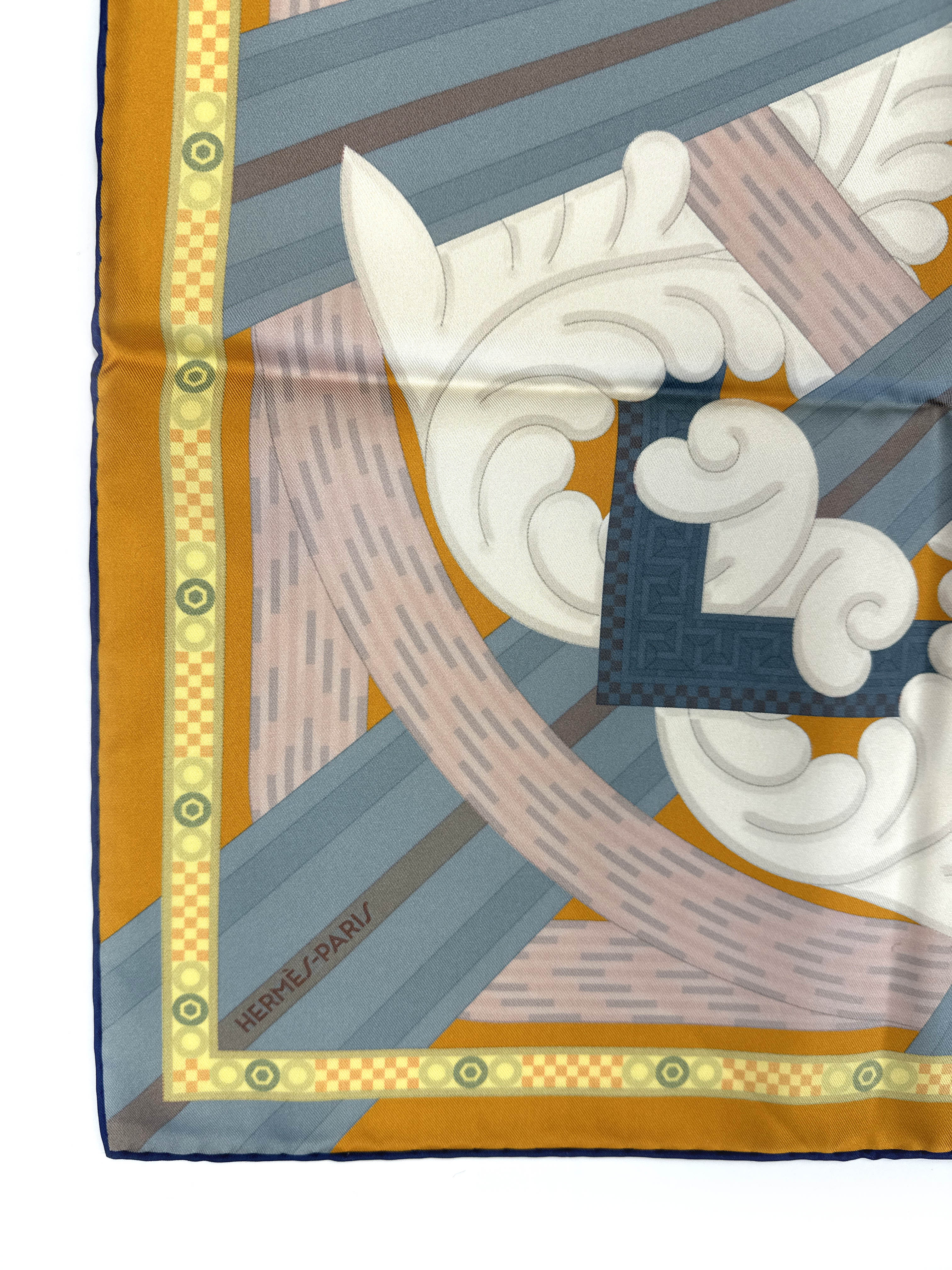 Hermès A La Lumiere du Flambeau Double Face 90