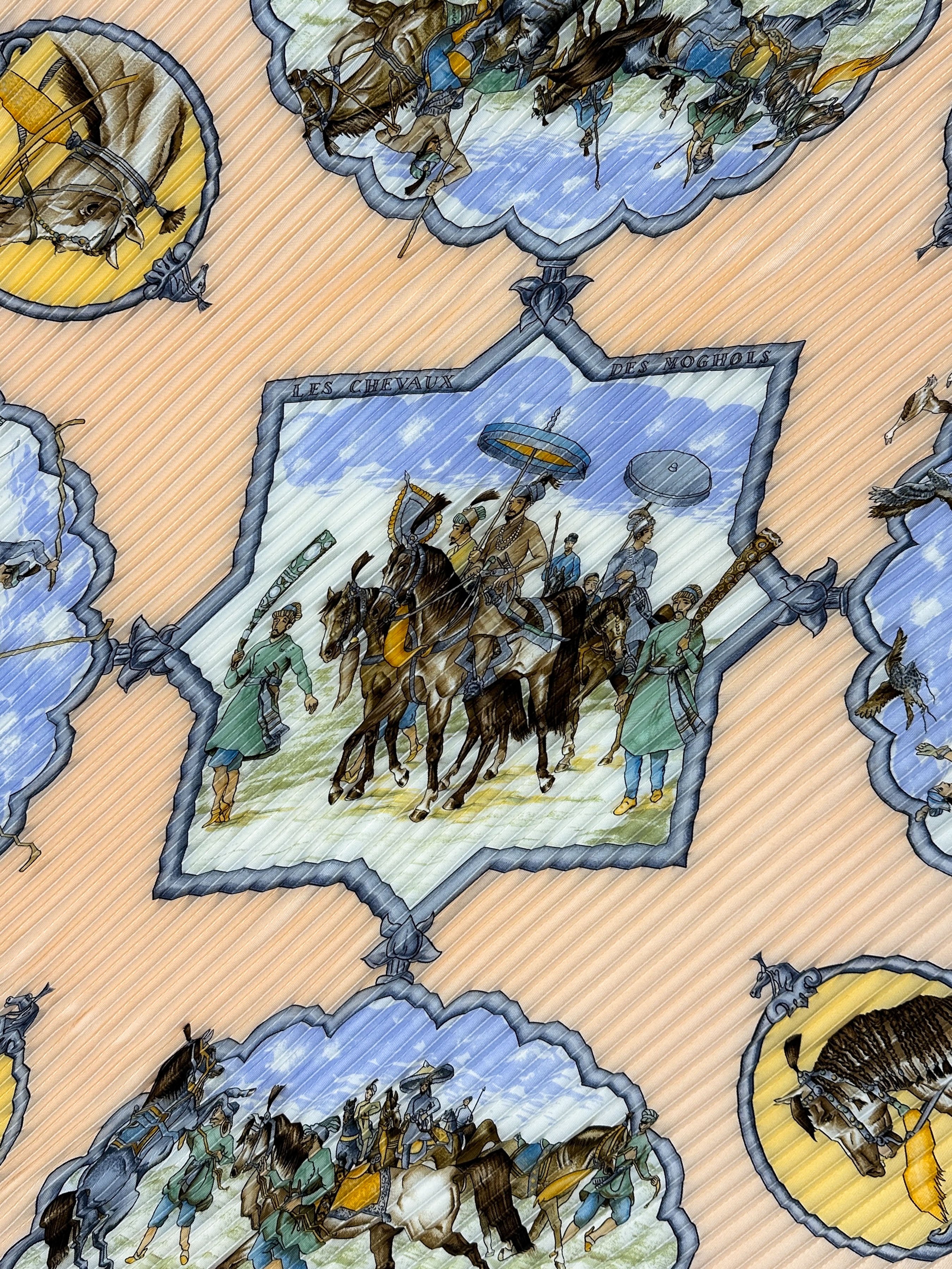 Hermès Les Chevaux des Moghols Plissé 90