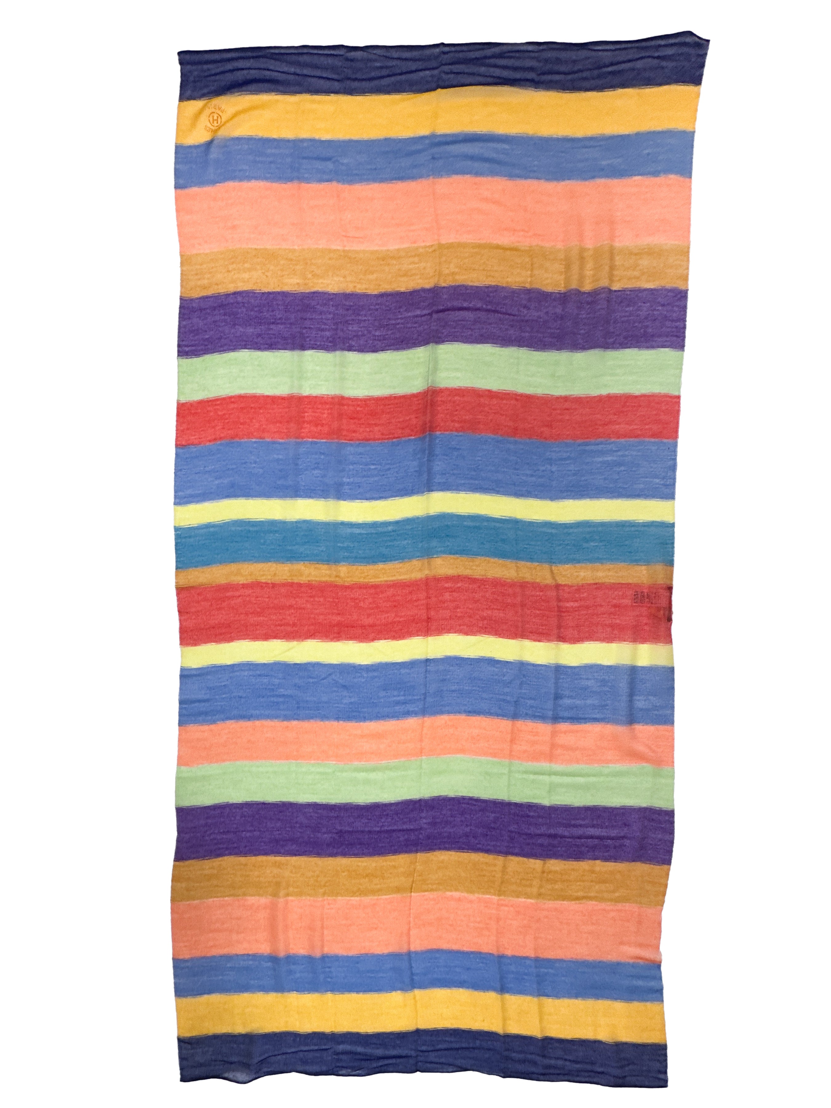 Hermès Etole Plume Bayadere Shawl