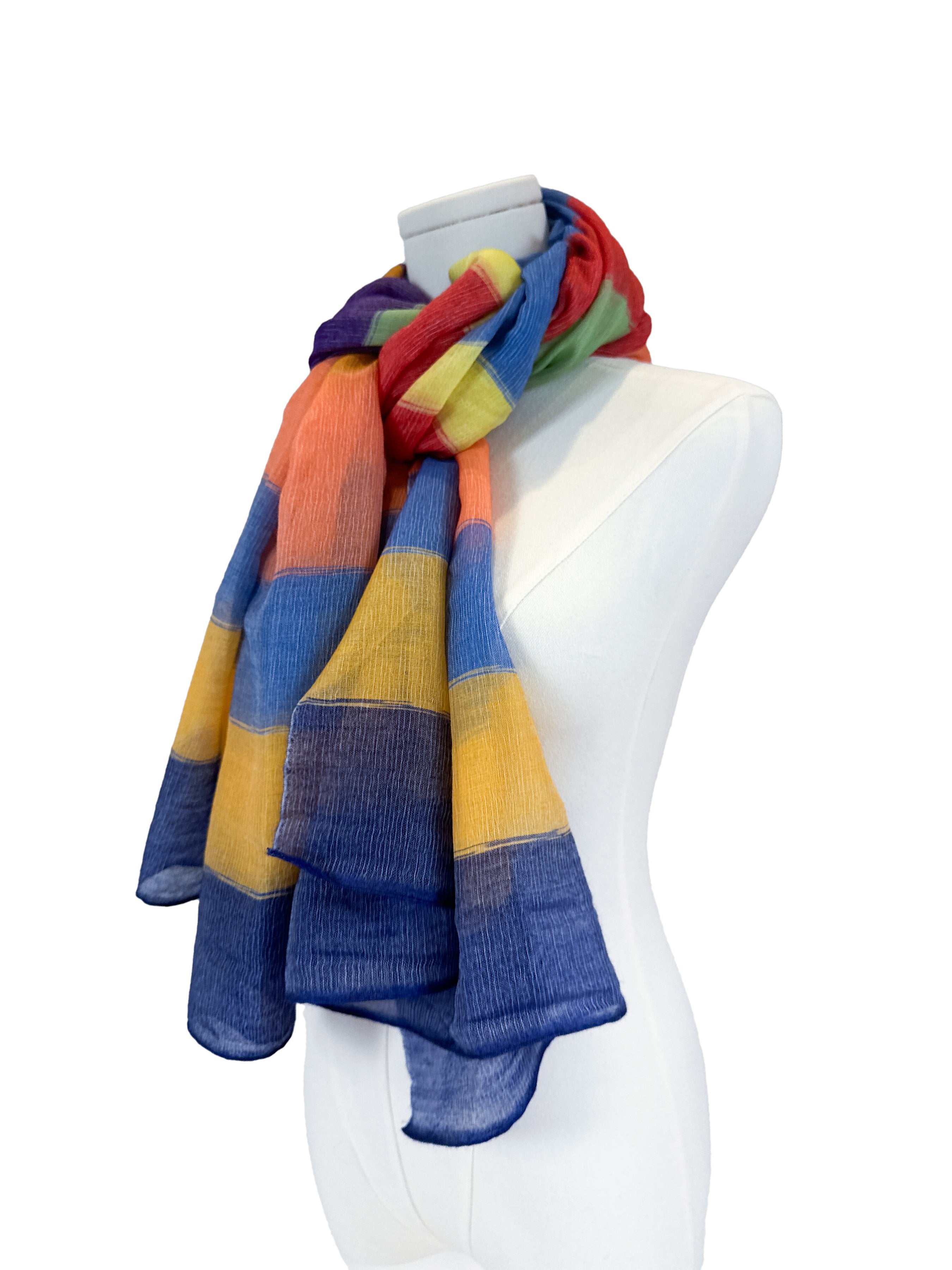 Hermès Etole Plume Bayadere Shawl