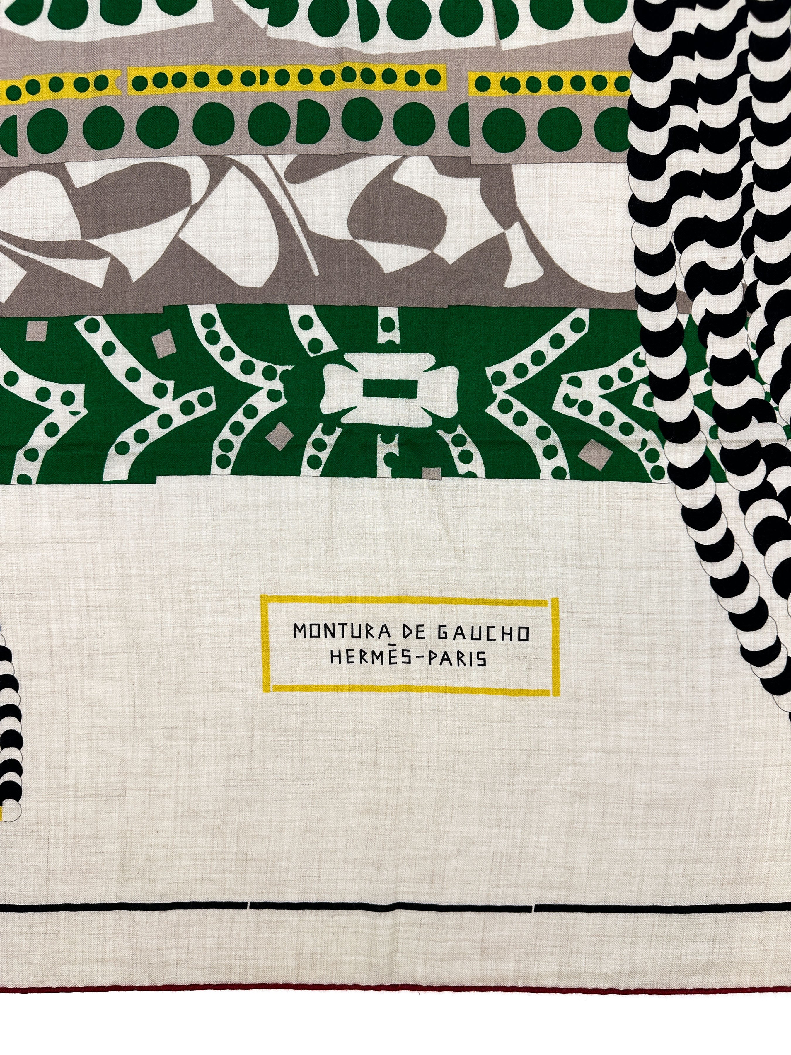 Hermès Montura de Gaucho Cashmere Silk 140