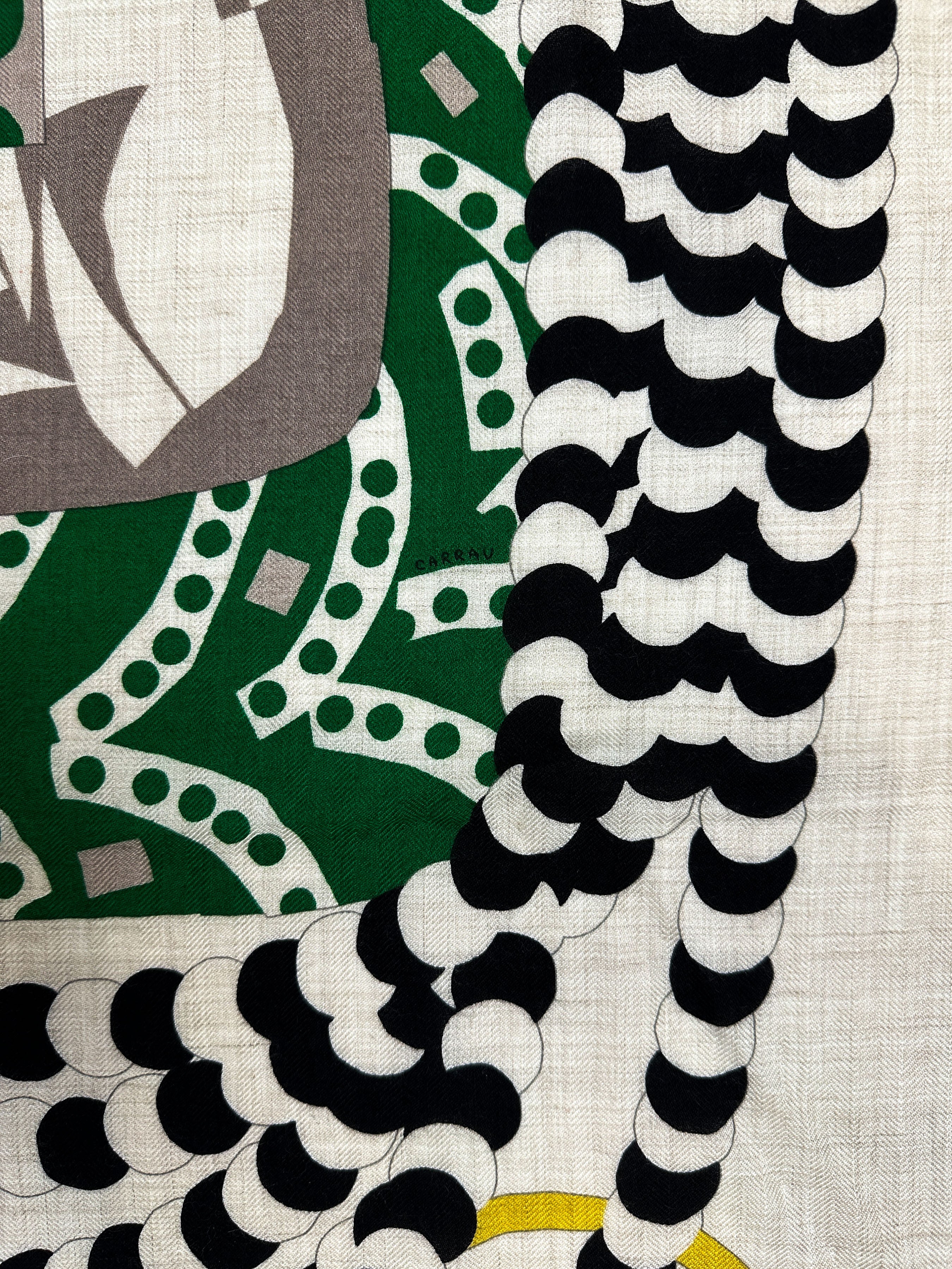 Hermès Montura de Gaucho Cashmere Silk 140