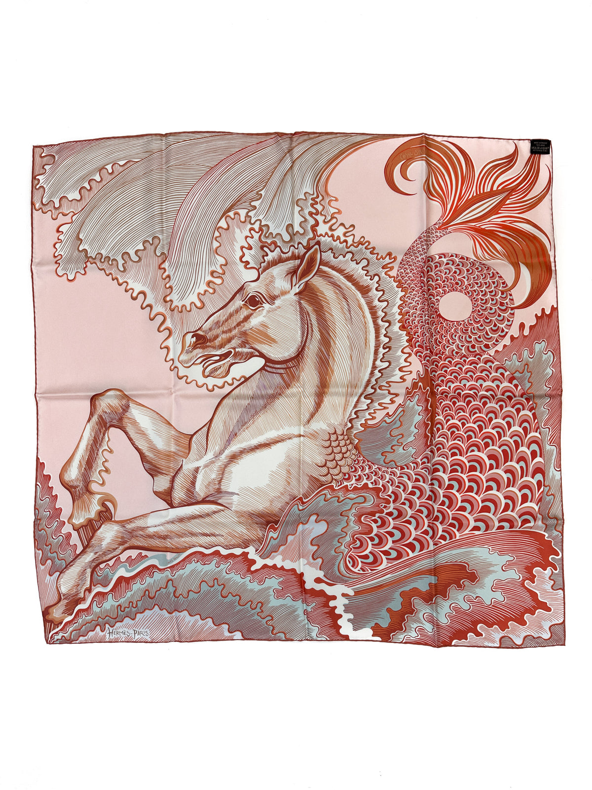 Hermès Cheval Sirene Double Face 90