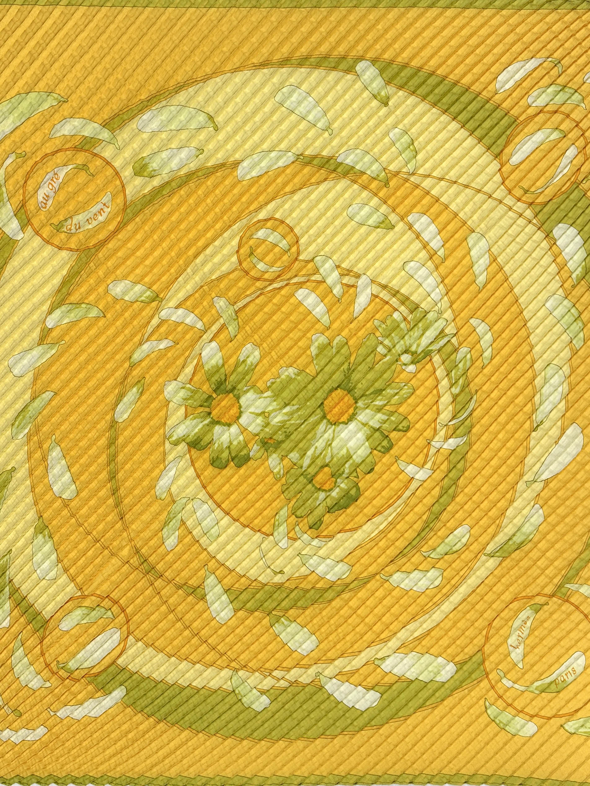 Hermès Au Gré du Vent Mosaic Plissé 90