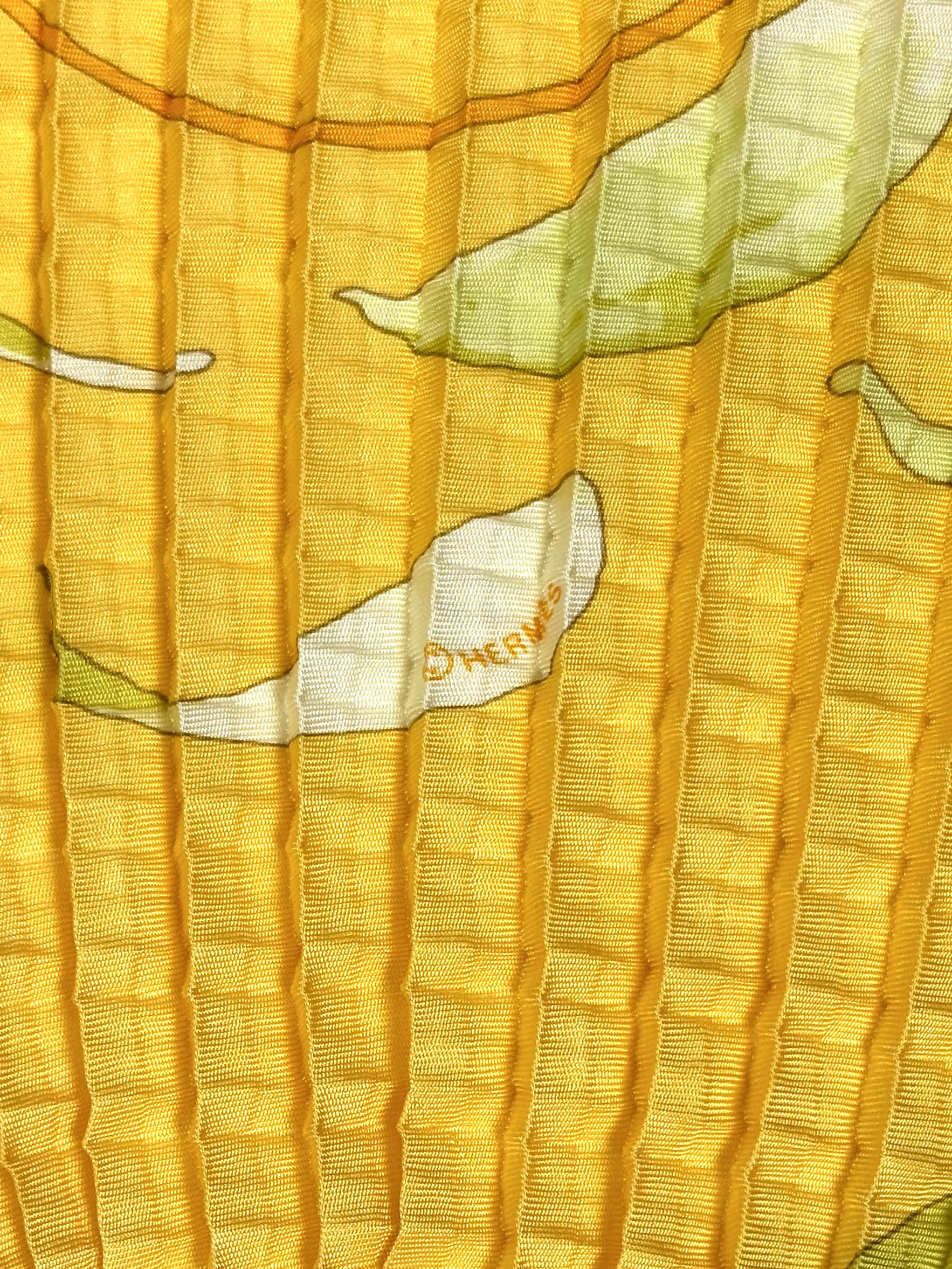 Hermès Au Gré du Vent Mosaic Plissé 90