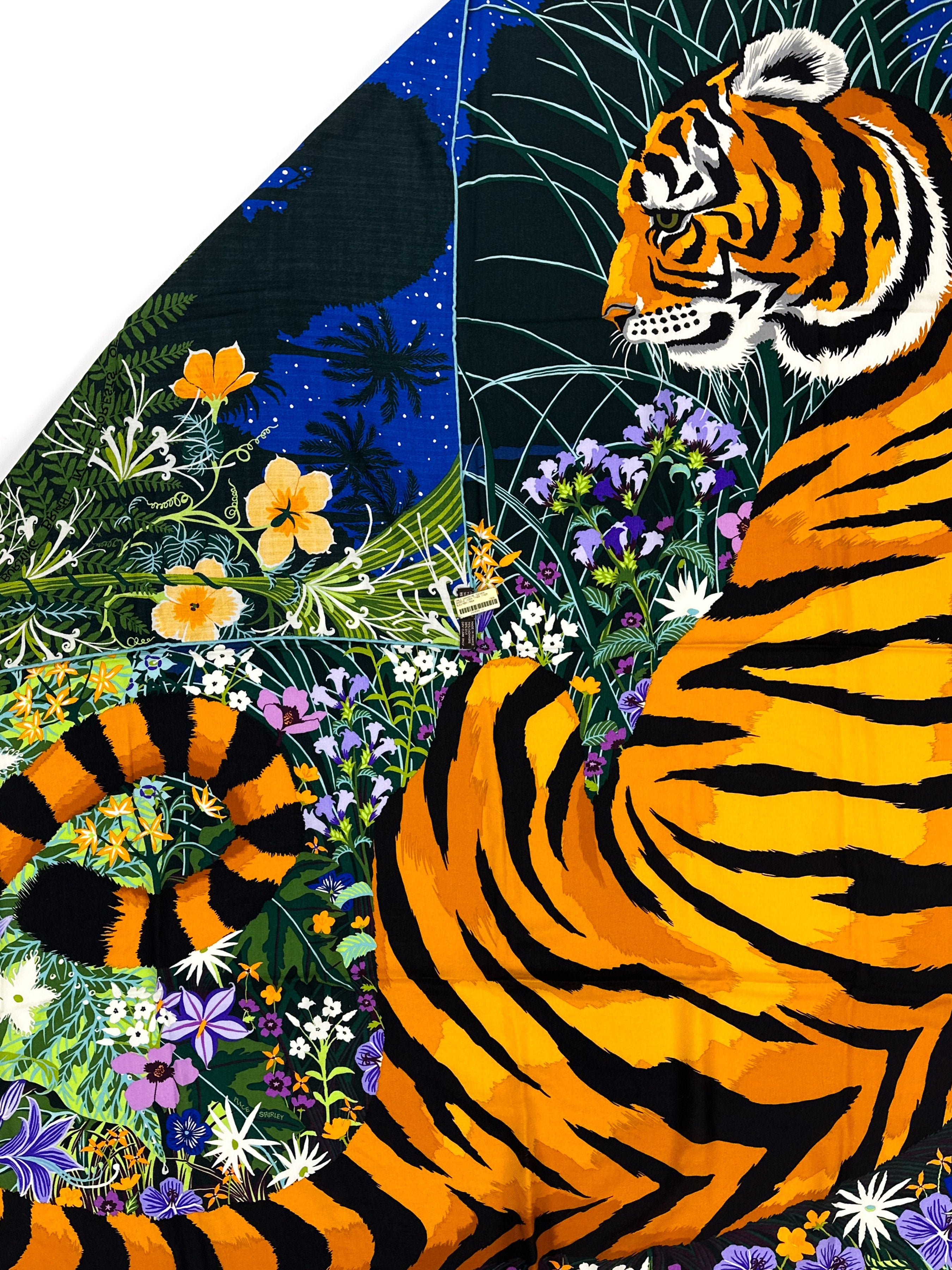 Hermès Tyger Tyger Cashmere Silk 140