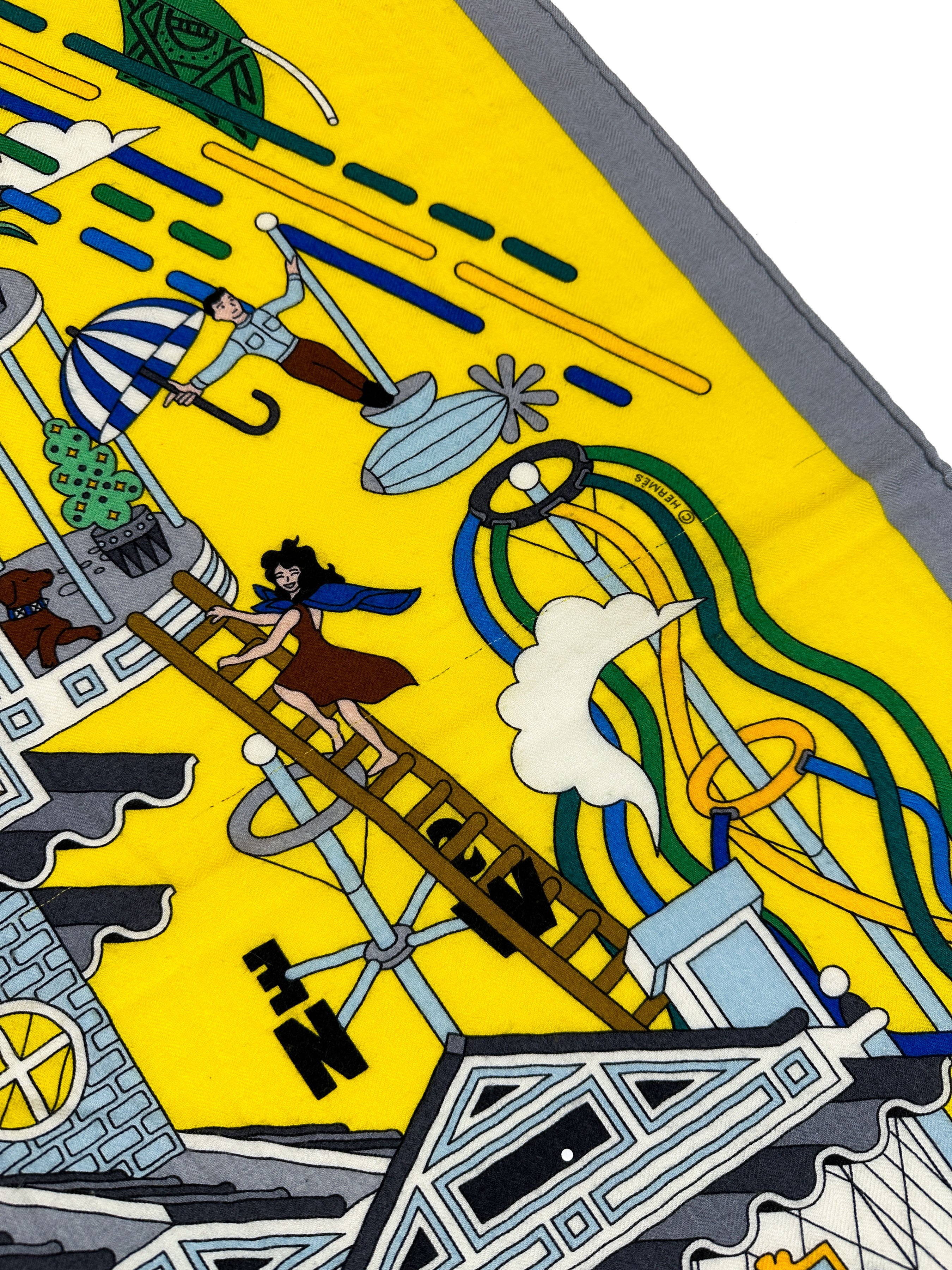 Hermès La Maison des Carrés Cashmere Silk 140