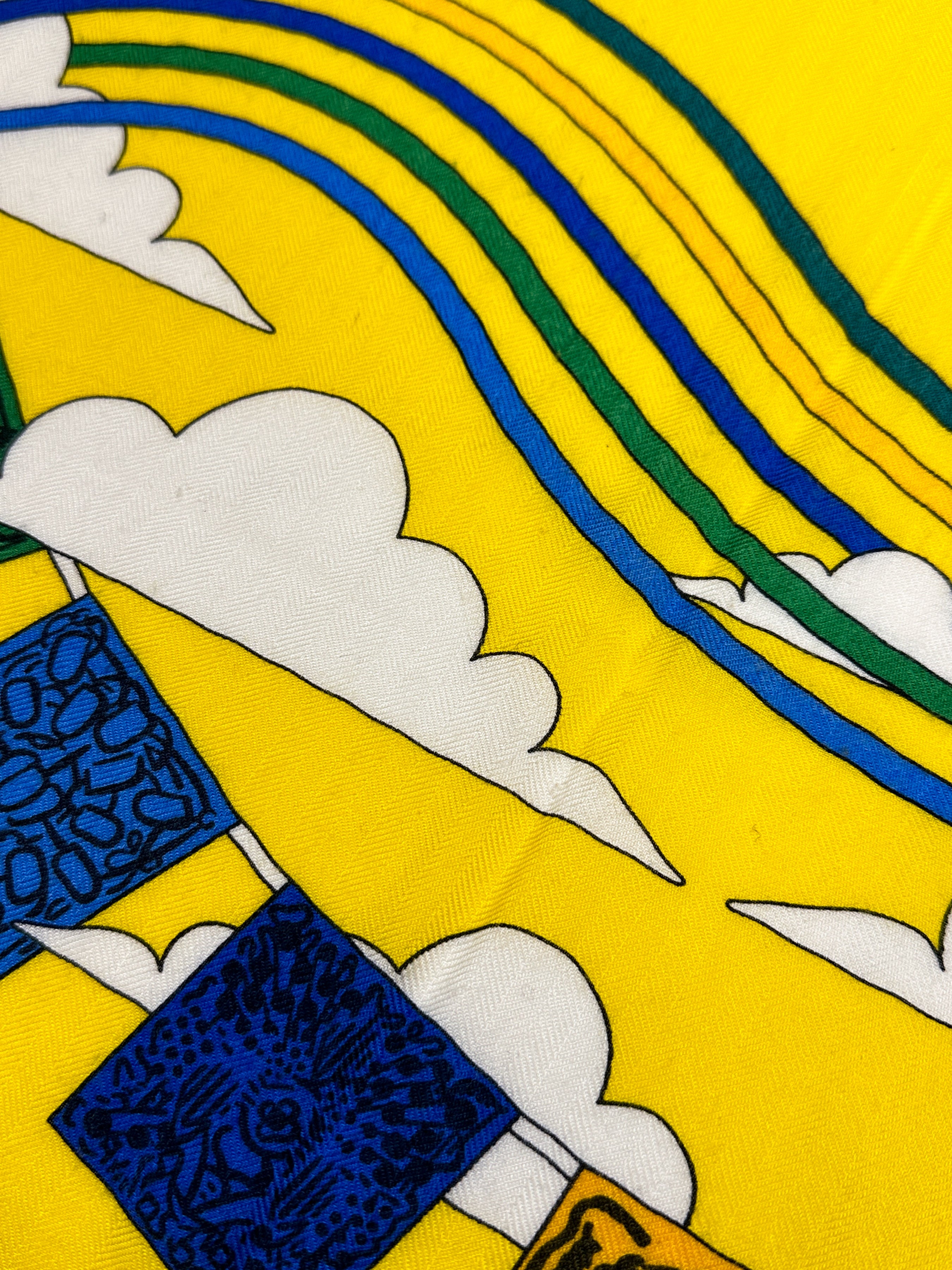 Hermès La Maison des Carrés Cashmere Silk 140