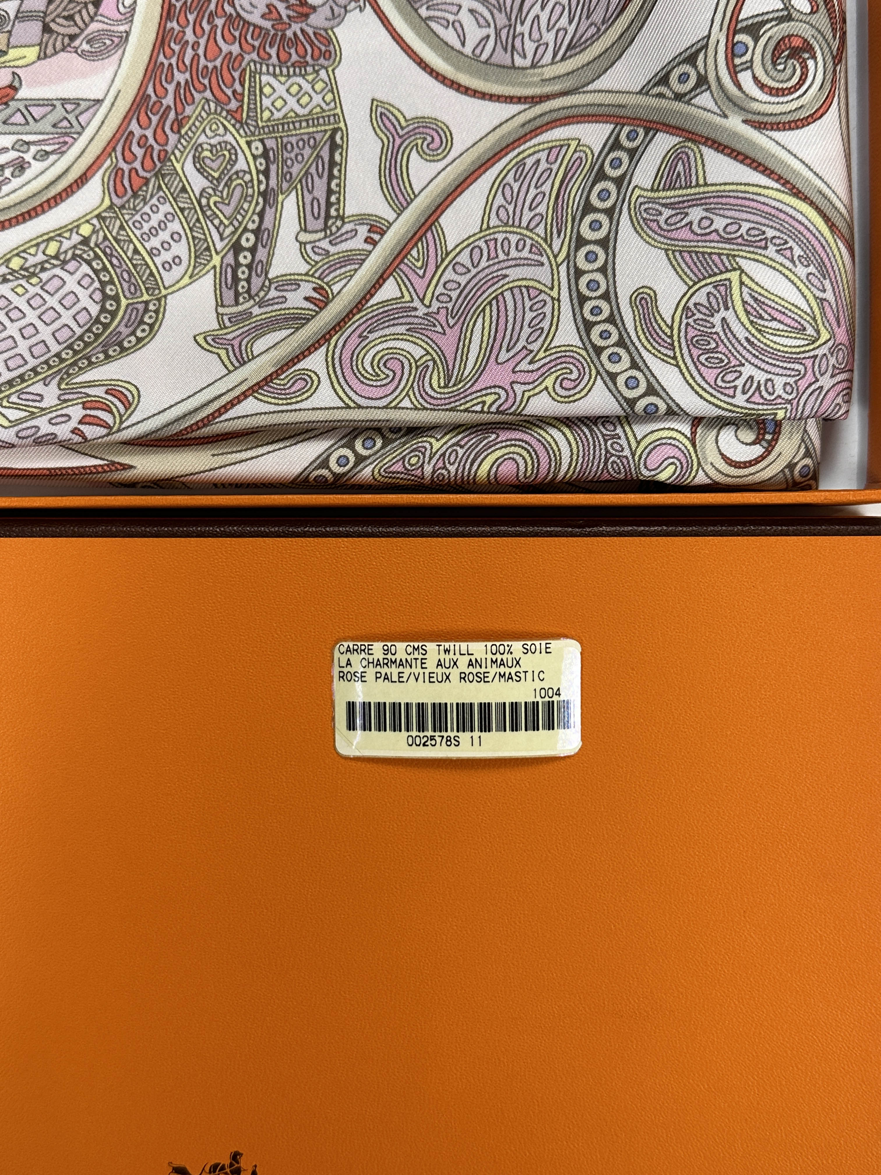Hermès La Charmante Aux Animaux 90