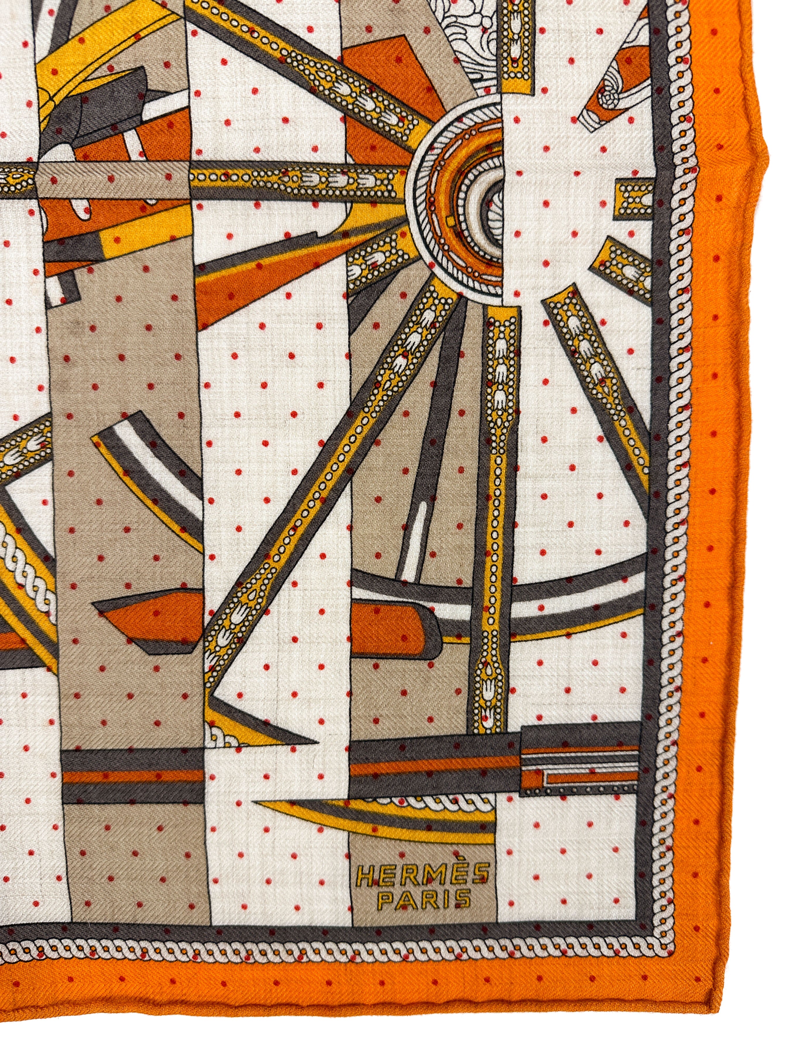 Hermès La Berline Payadere Cashmere Silk 45