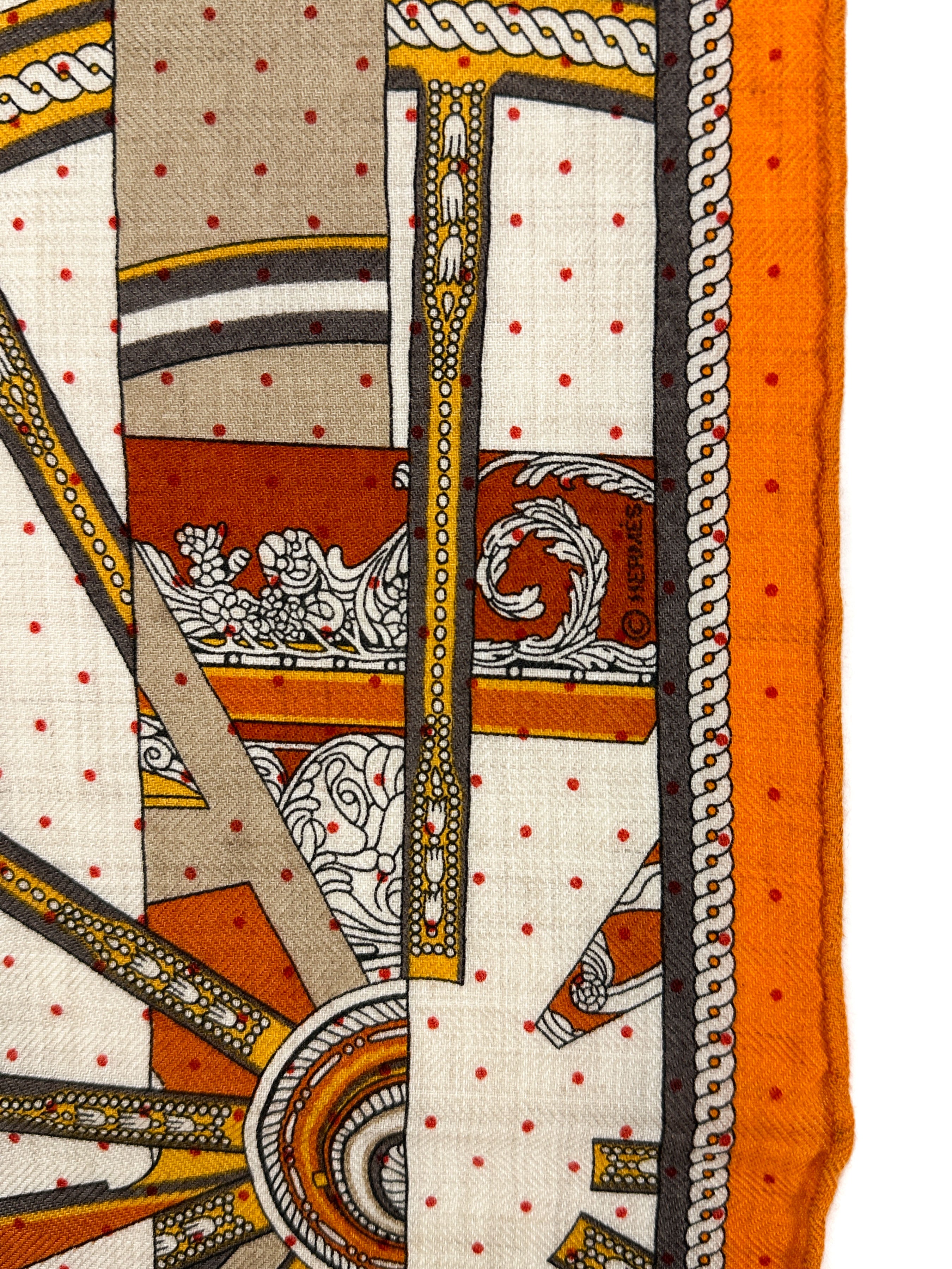 Hermès La Berline Payadere Cashmere Silk 45