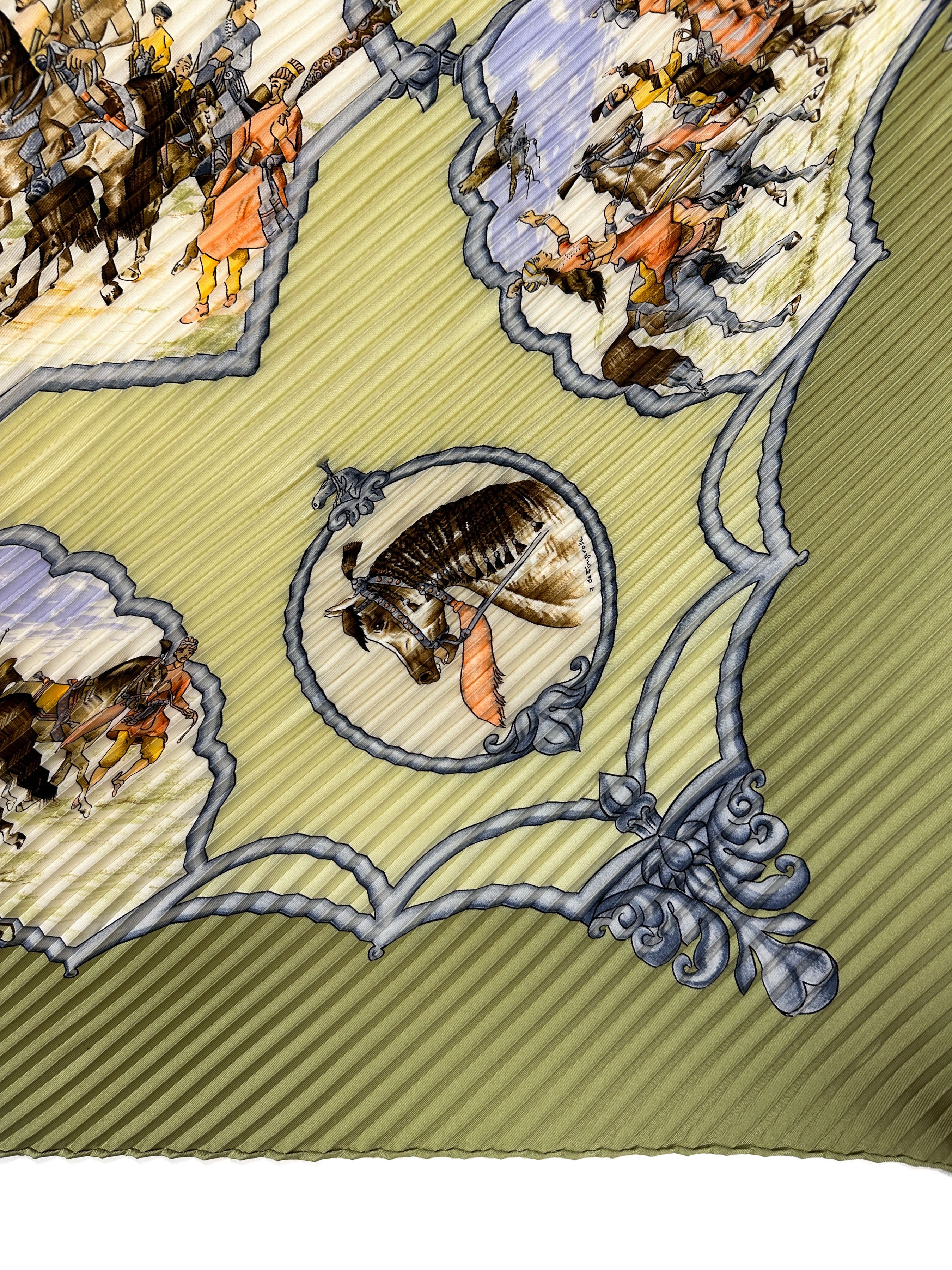 Hermès Les Chevaux des Moghols Plissé 90