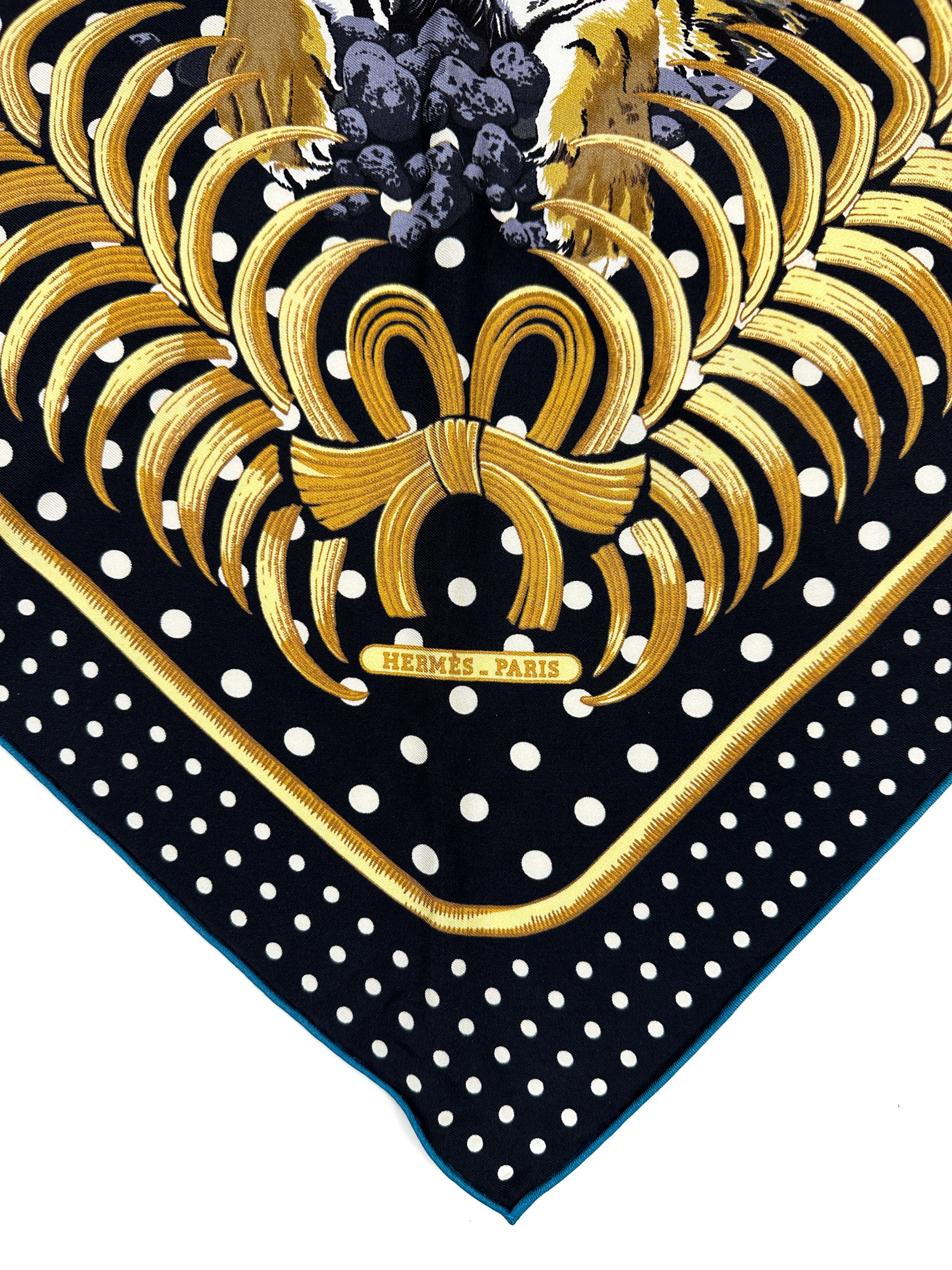 Hermès Tigre Royal Pointe Royale Washed Silk Triangle