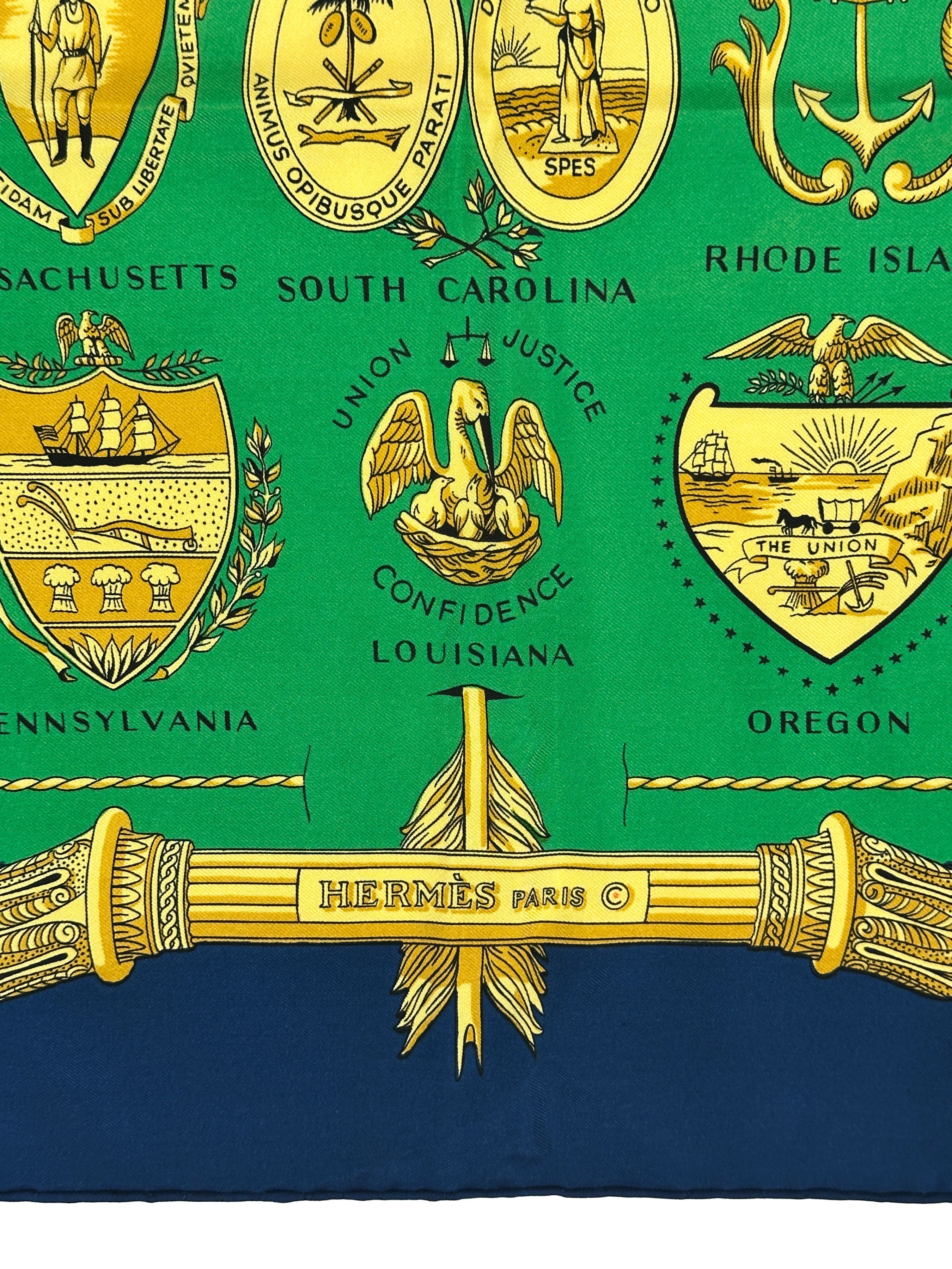 Hermès Special Edition 1976 Bicentenary Arms Of The United States 90