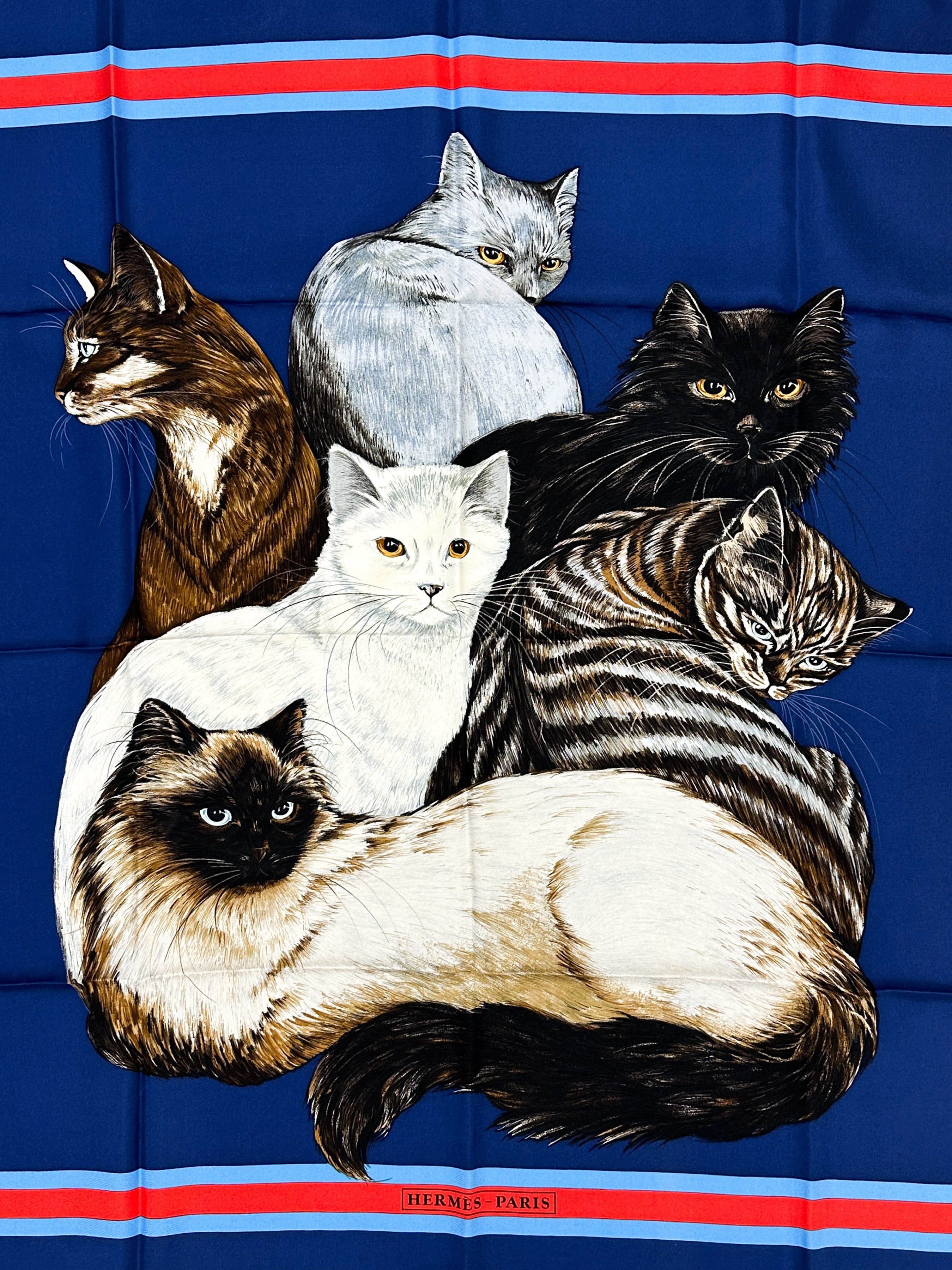 Hermès Les Chats 90