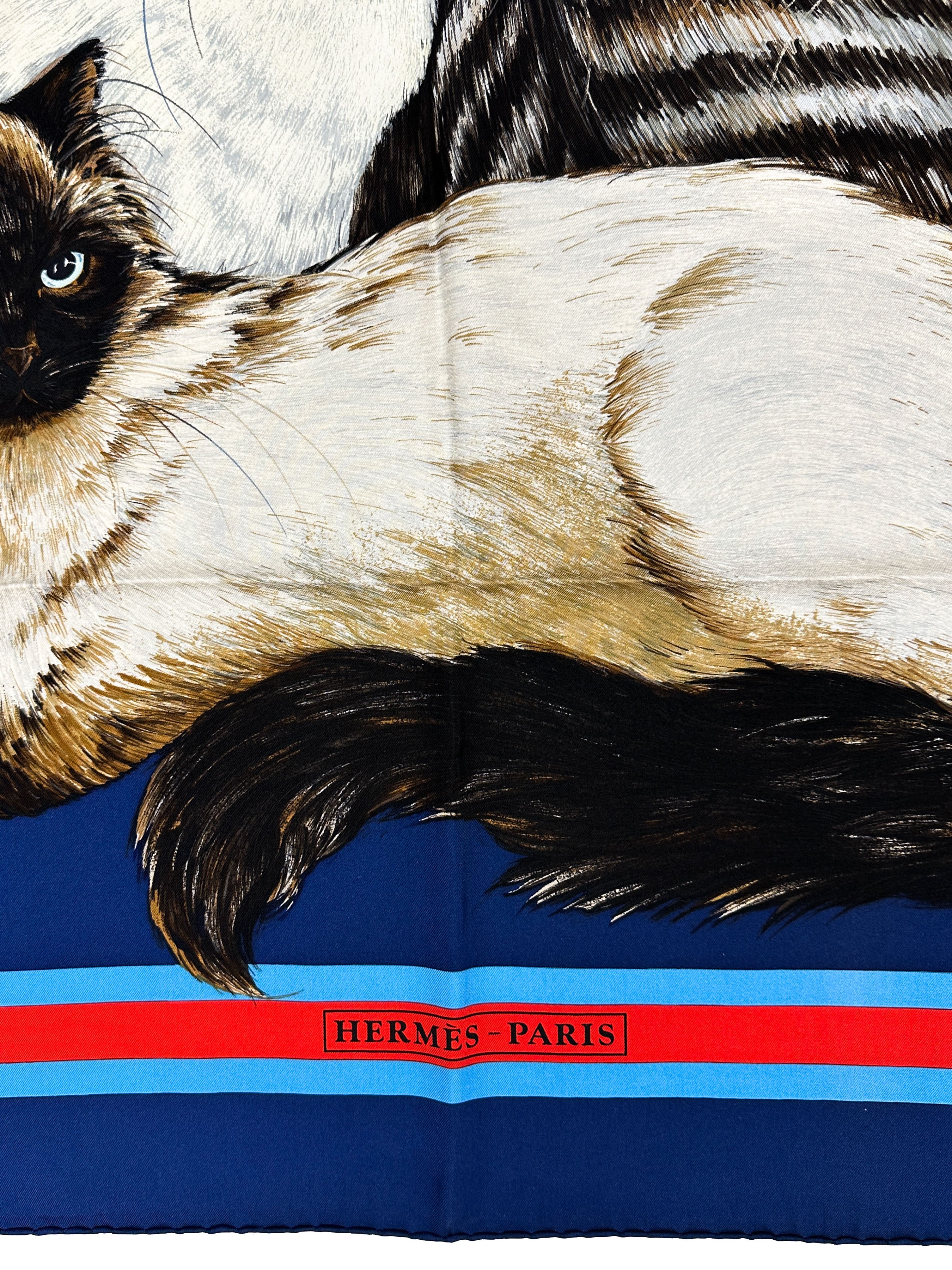 Hermès Les Chats 90