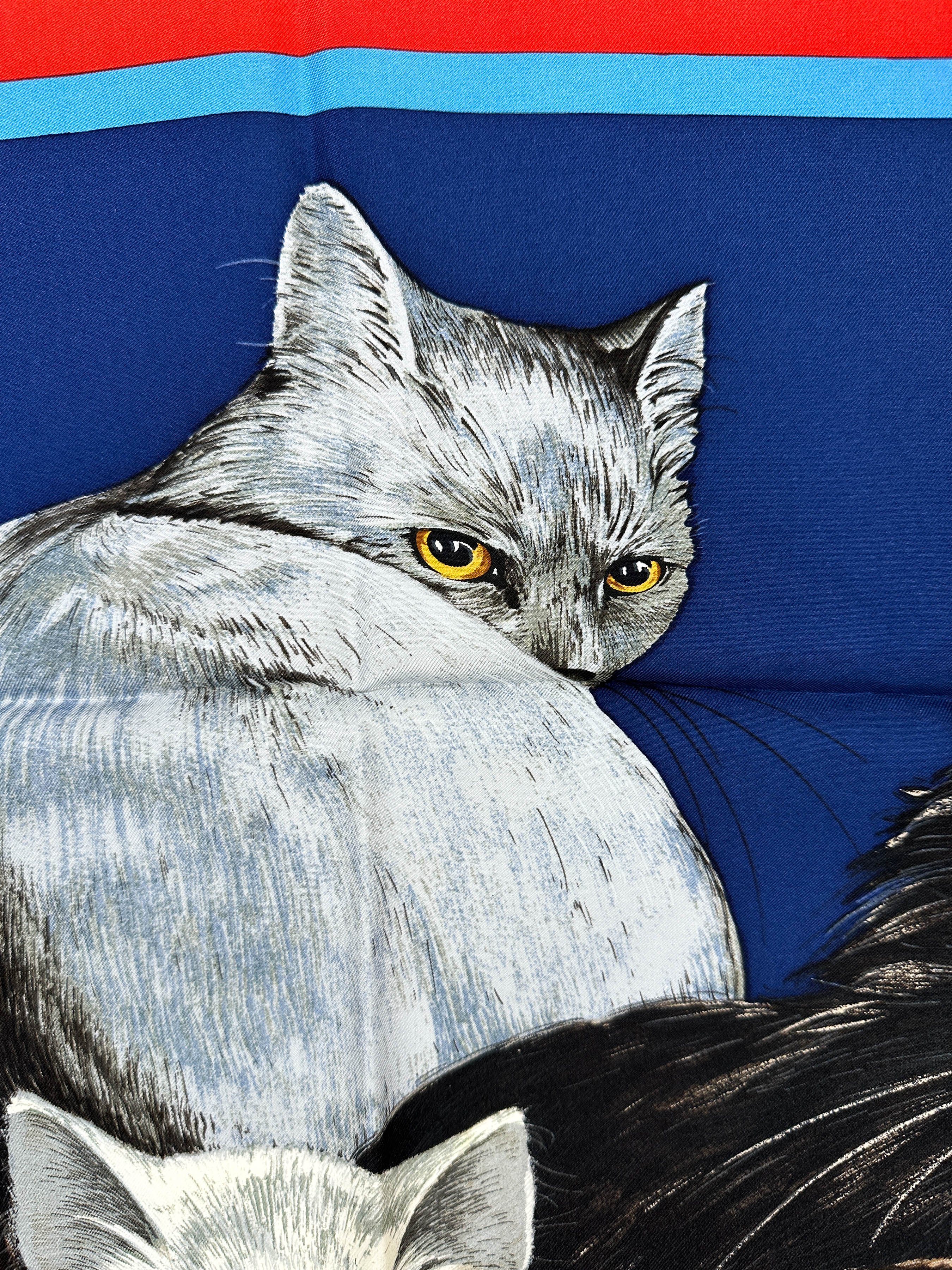 Hermès Les Chats 90