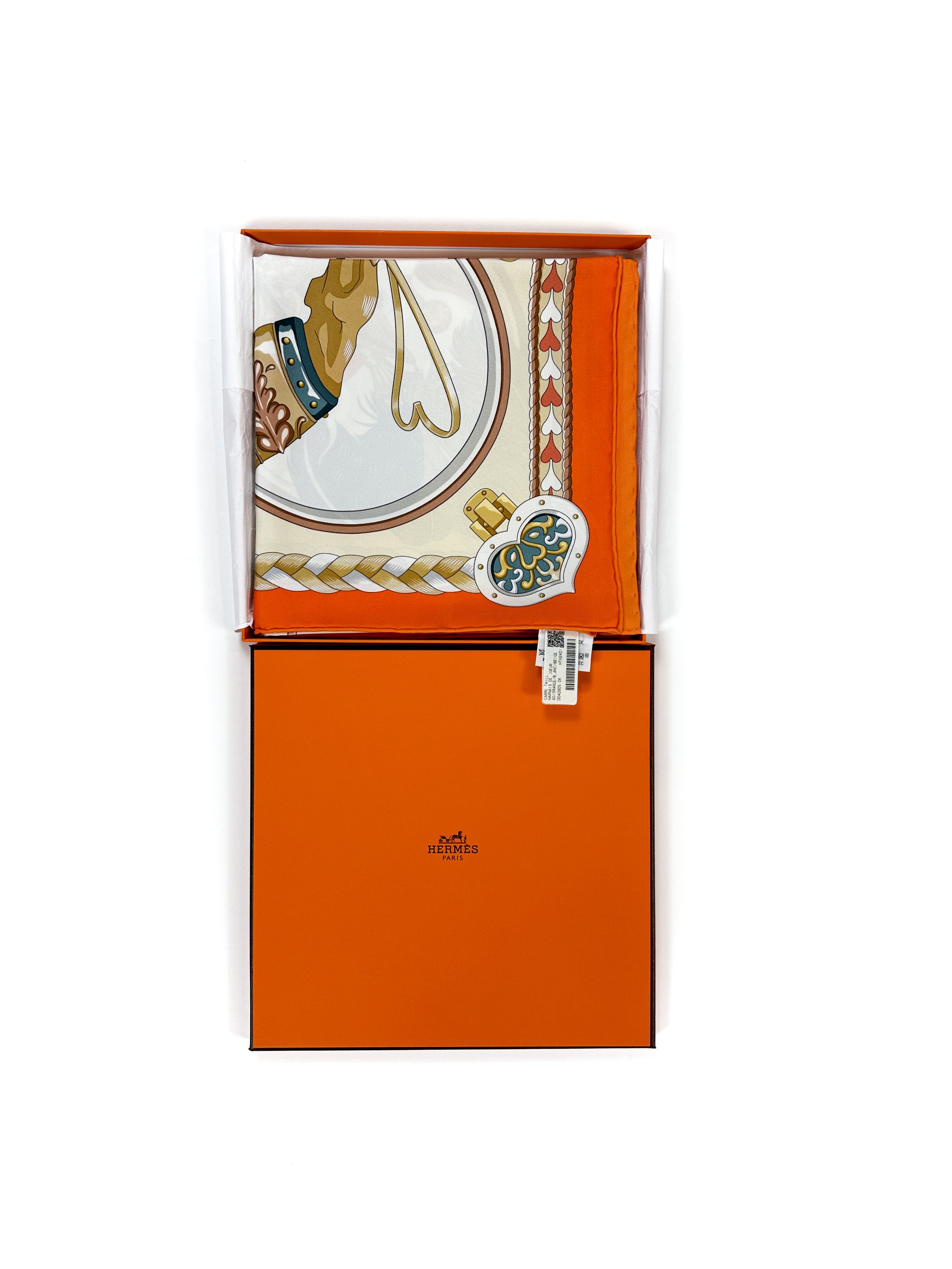 Hermès Harnais de Coeur 90