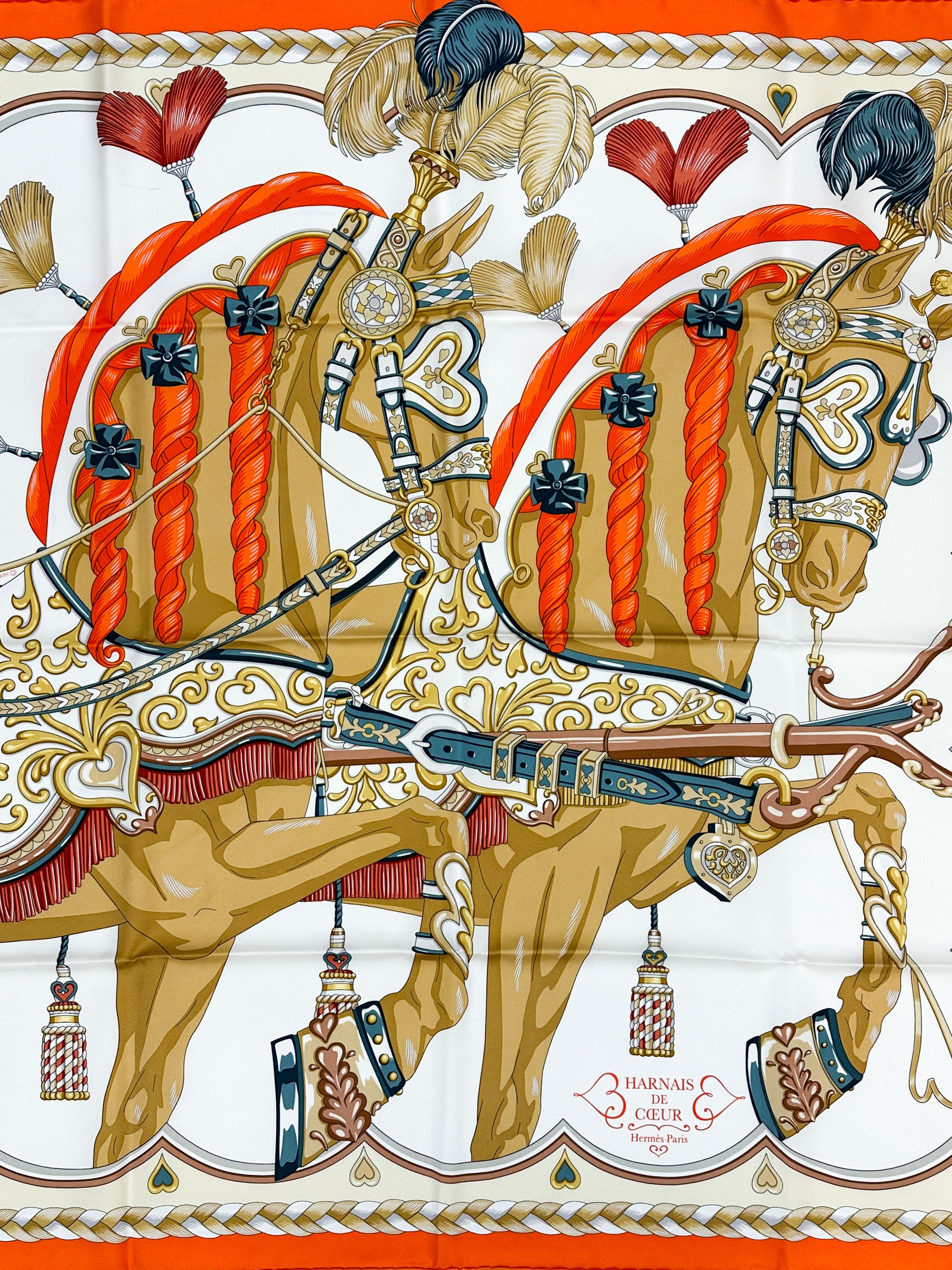 Hermès Harnais de Coeur 90