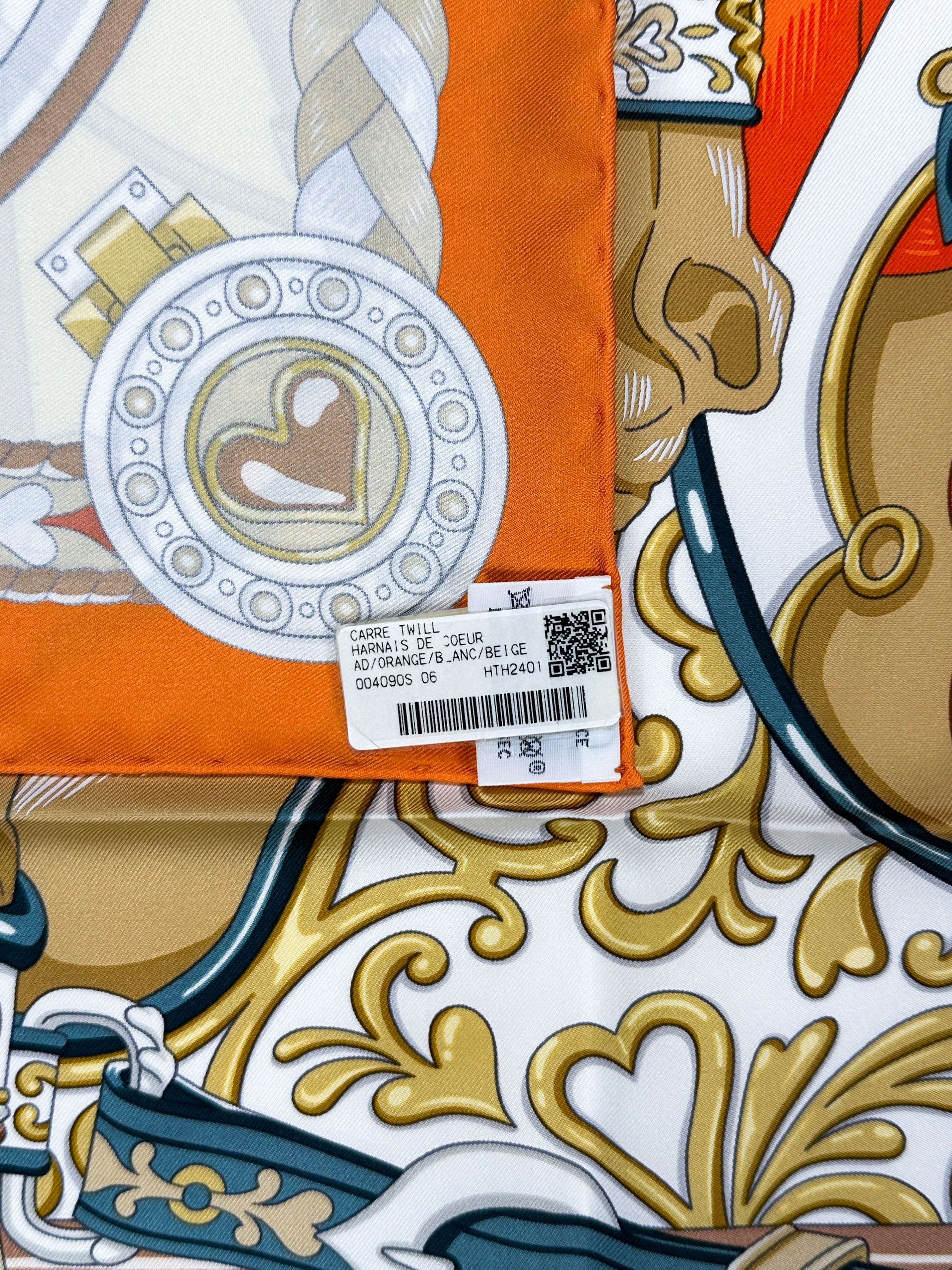 Hermès Harnais de Coeur 90