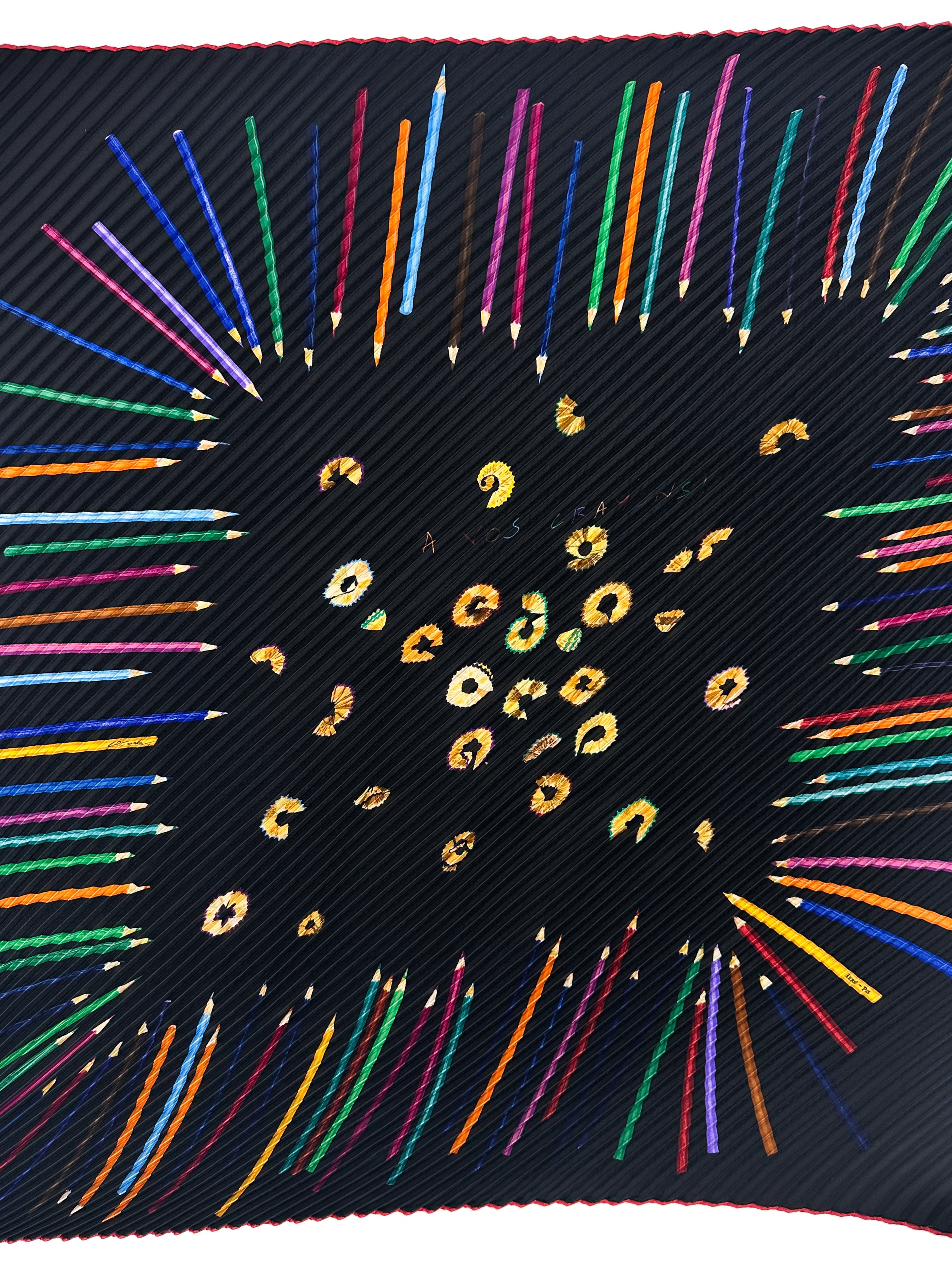 Hermès A Vos Crayons Plissé 90