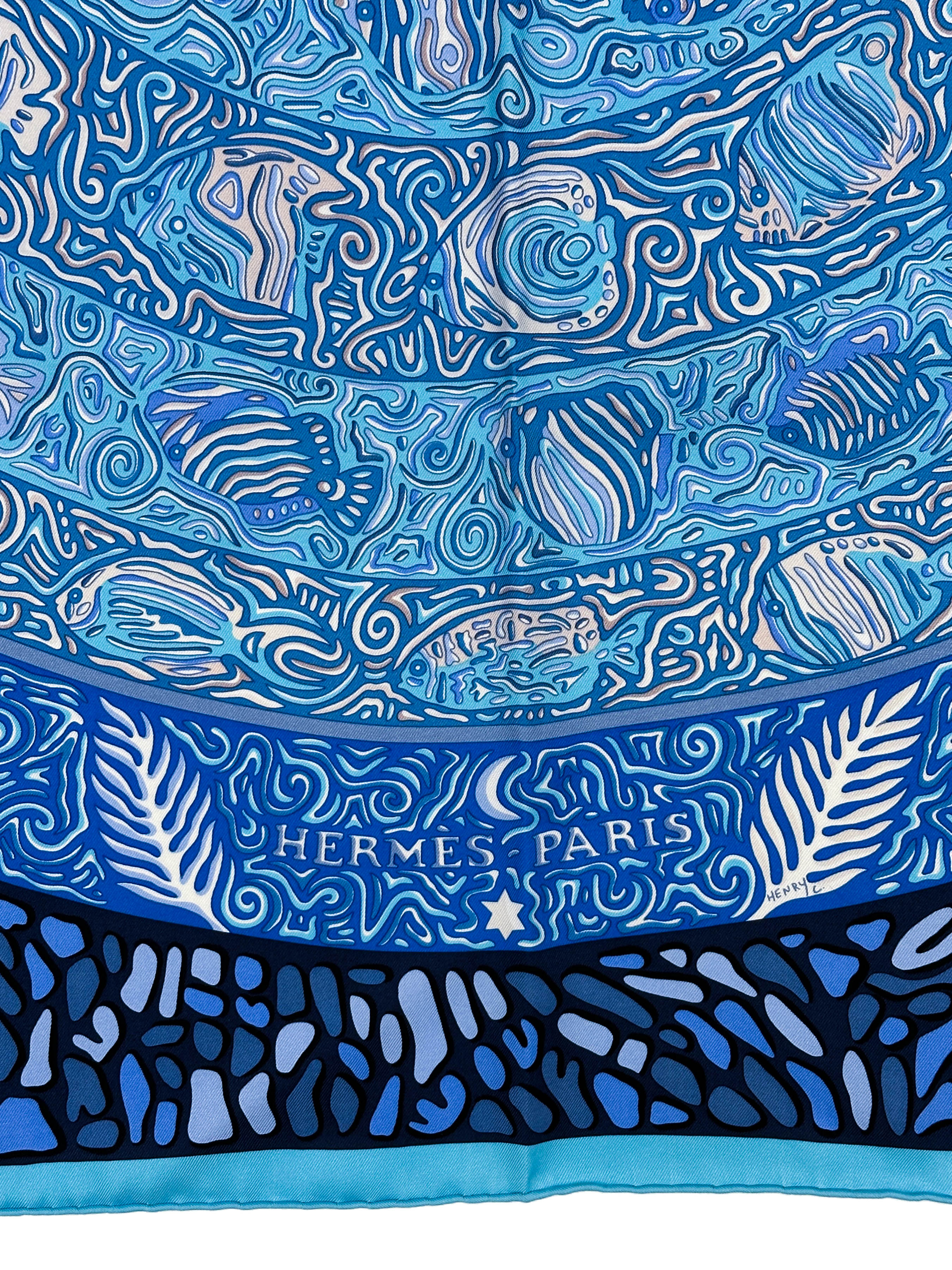 Hermès La Légende du Poisson Corail 90