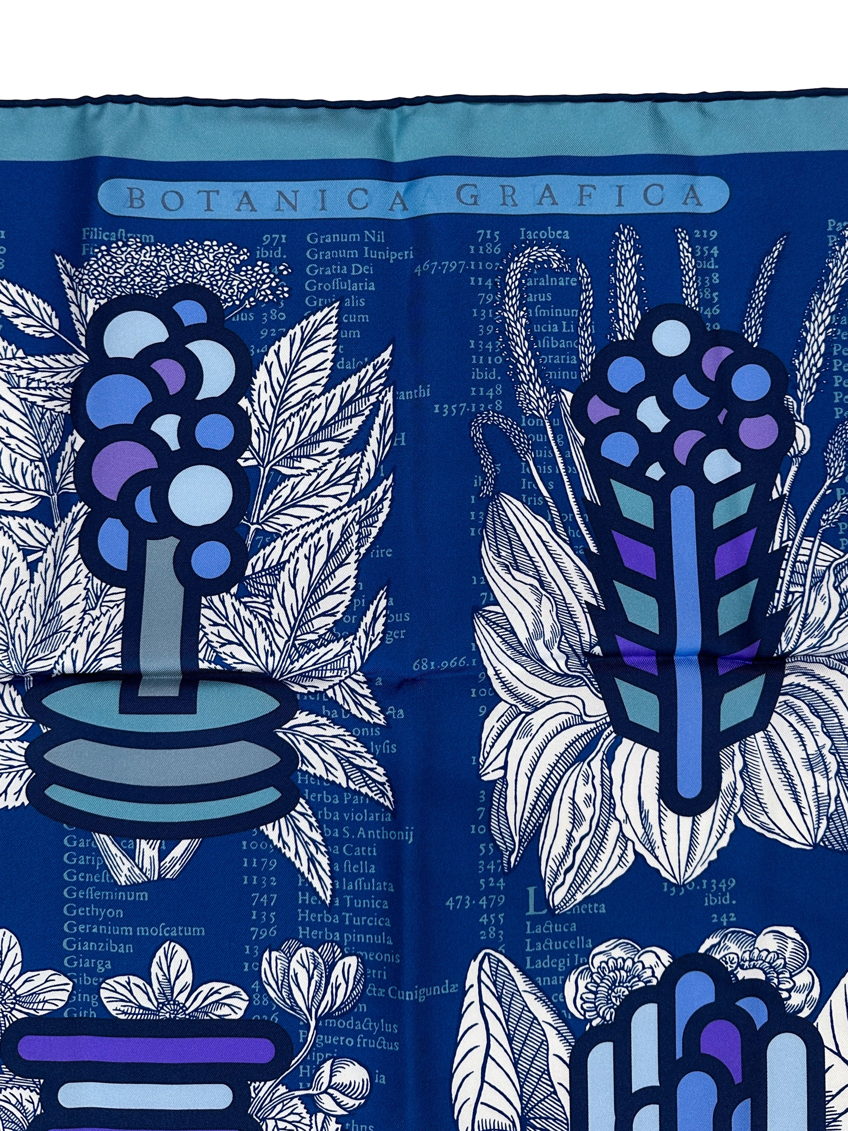 Hermès Botanica Grafica Double Face 90