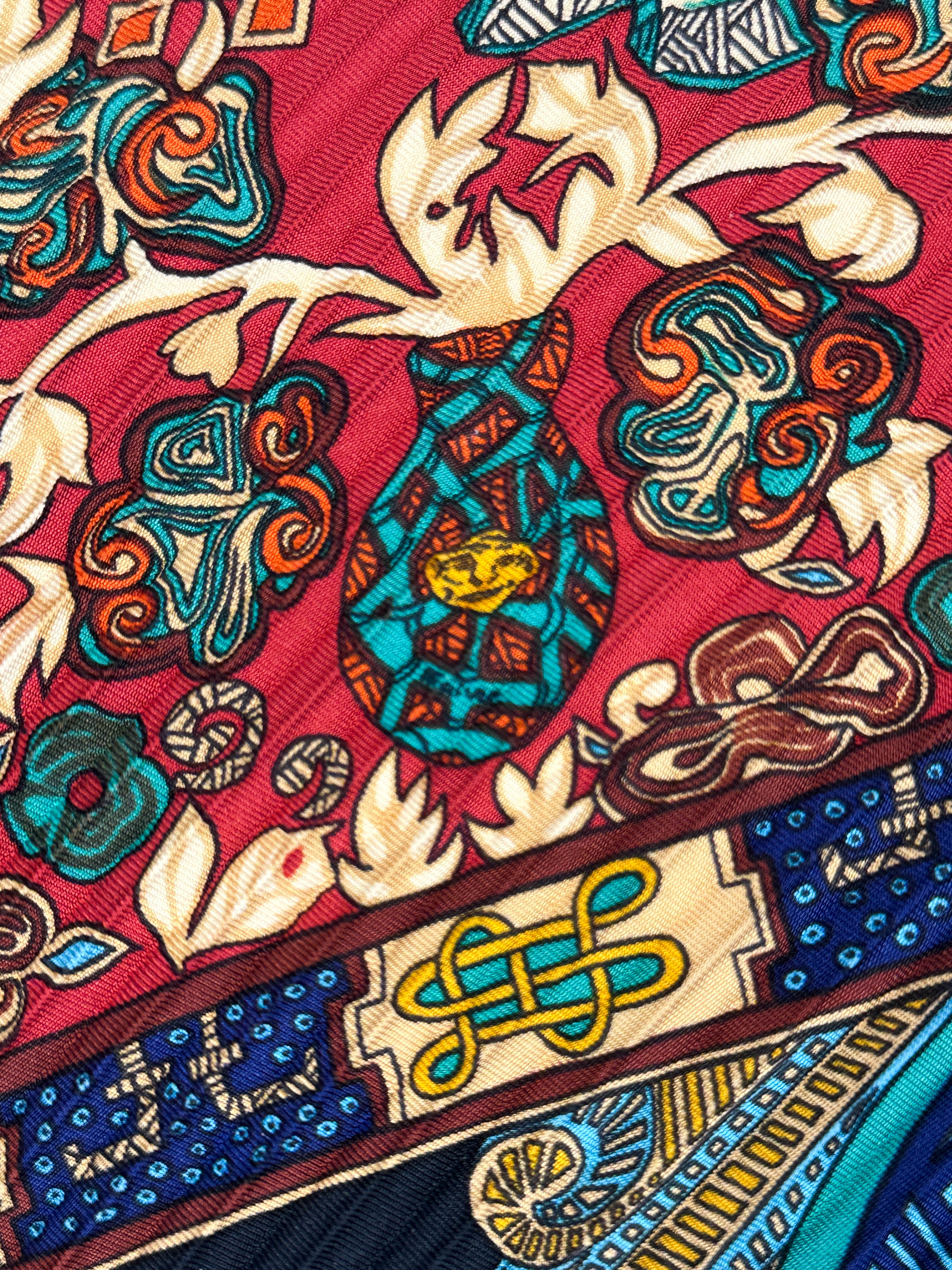 Hermès Art Des Steppes Plissé 90