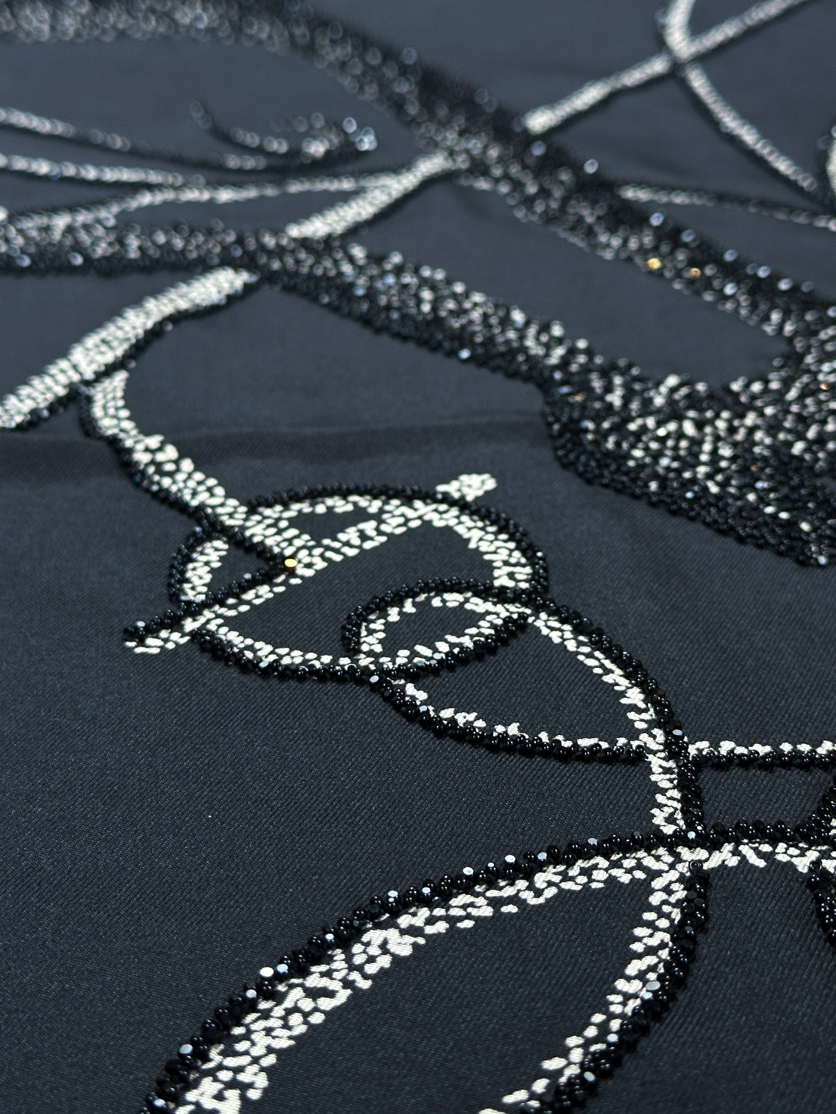 Hermès Cheval de Nuit Exceptional Beaded 90
