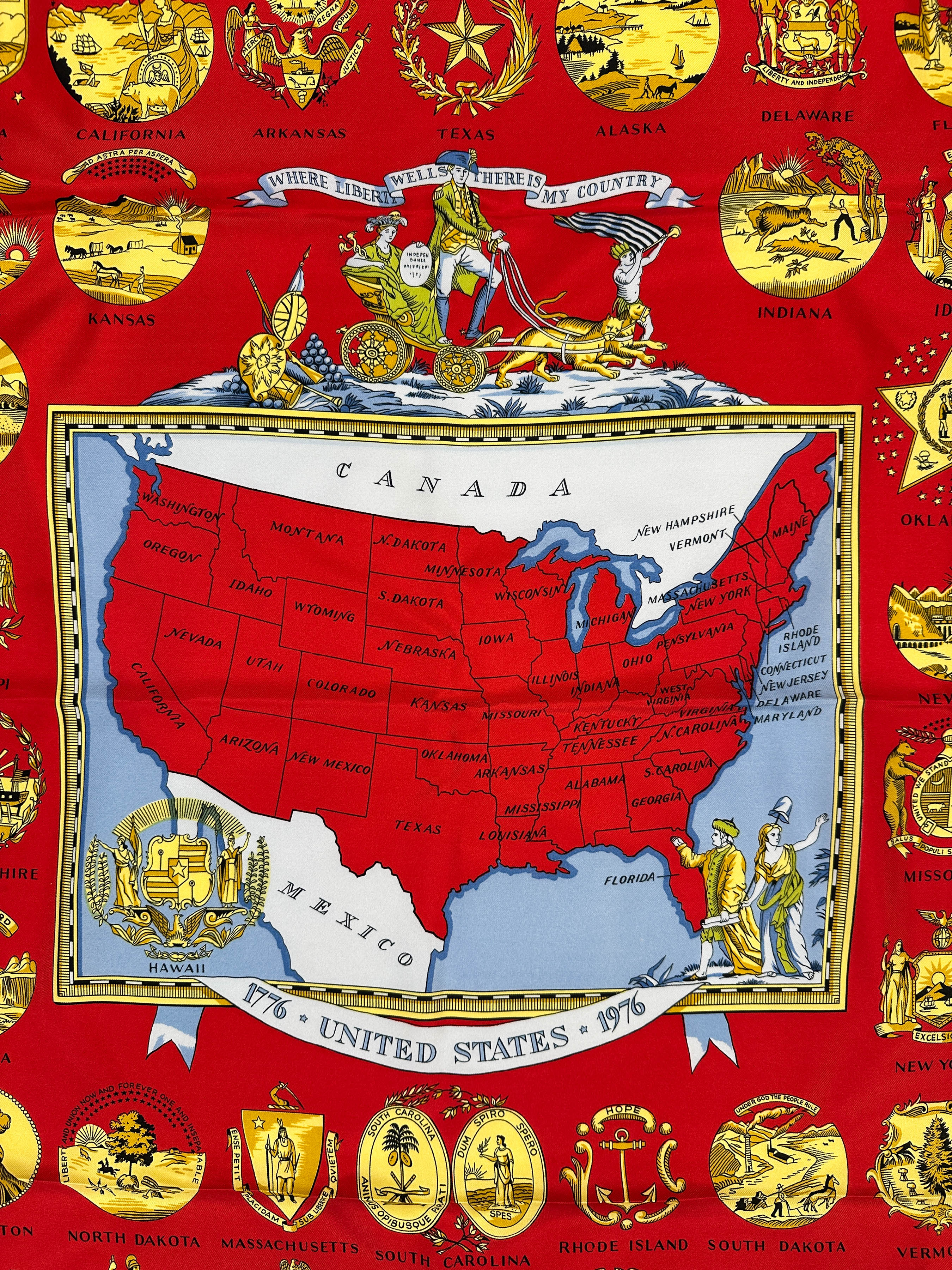 Hermès Special Edition 1976 Bicentenary Arms Of The United States 90