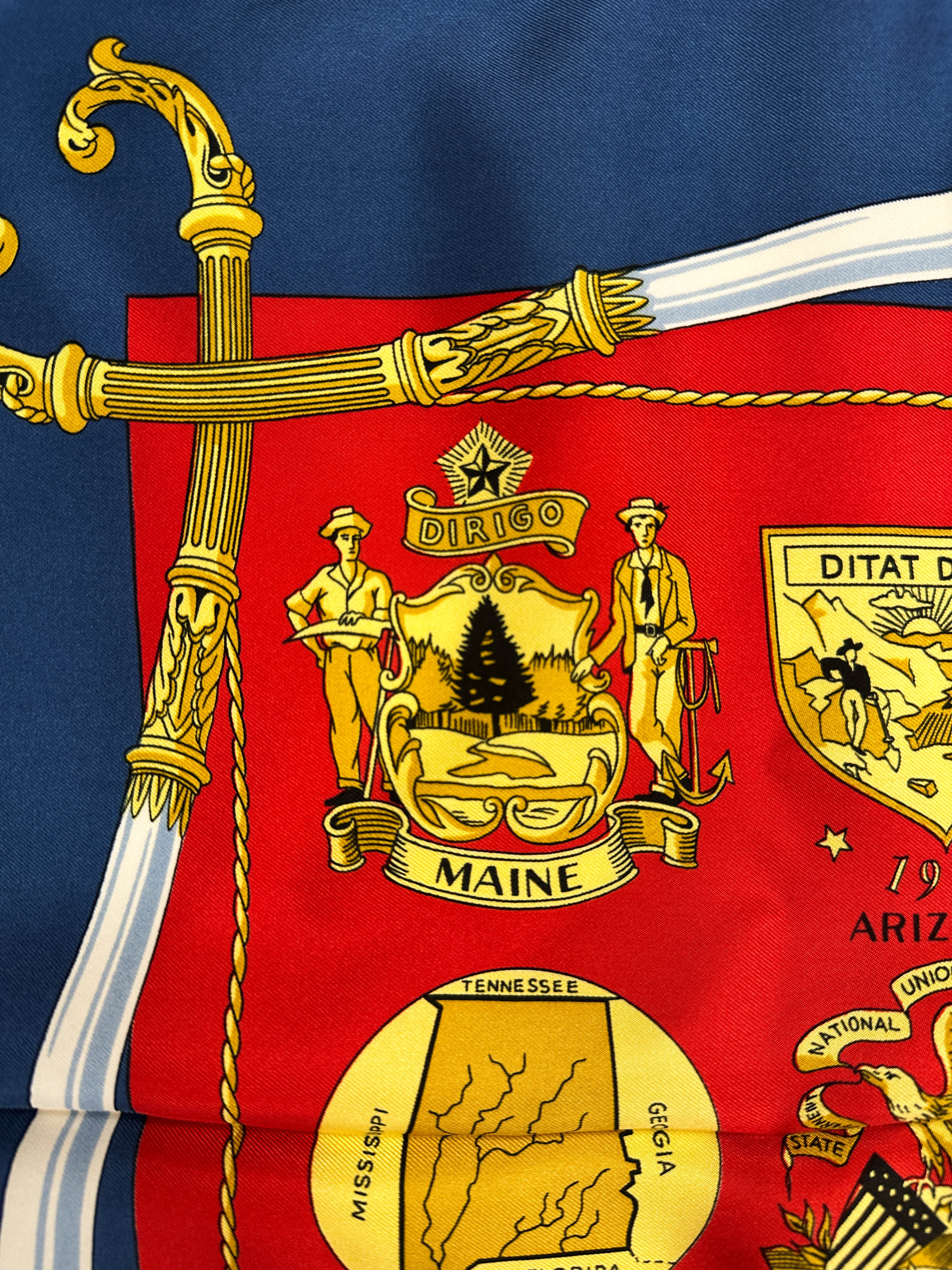 Hermès Special Edition 1976 Bicentenary Arms Of The United States 90