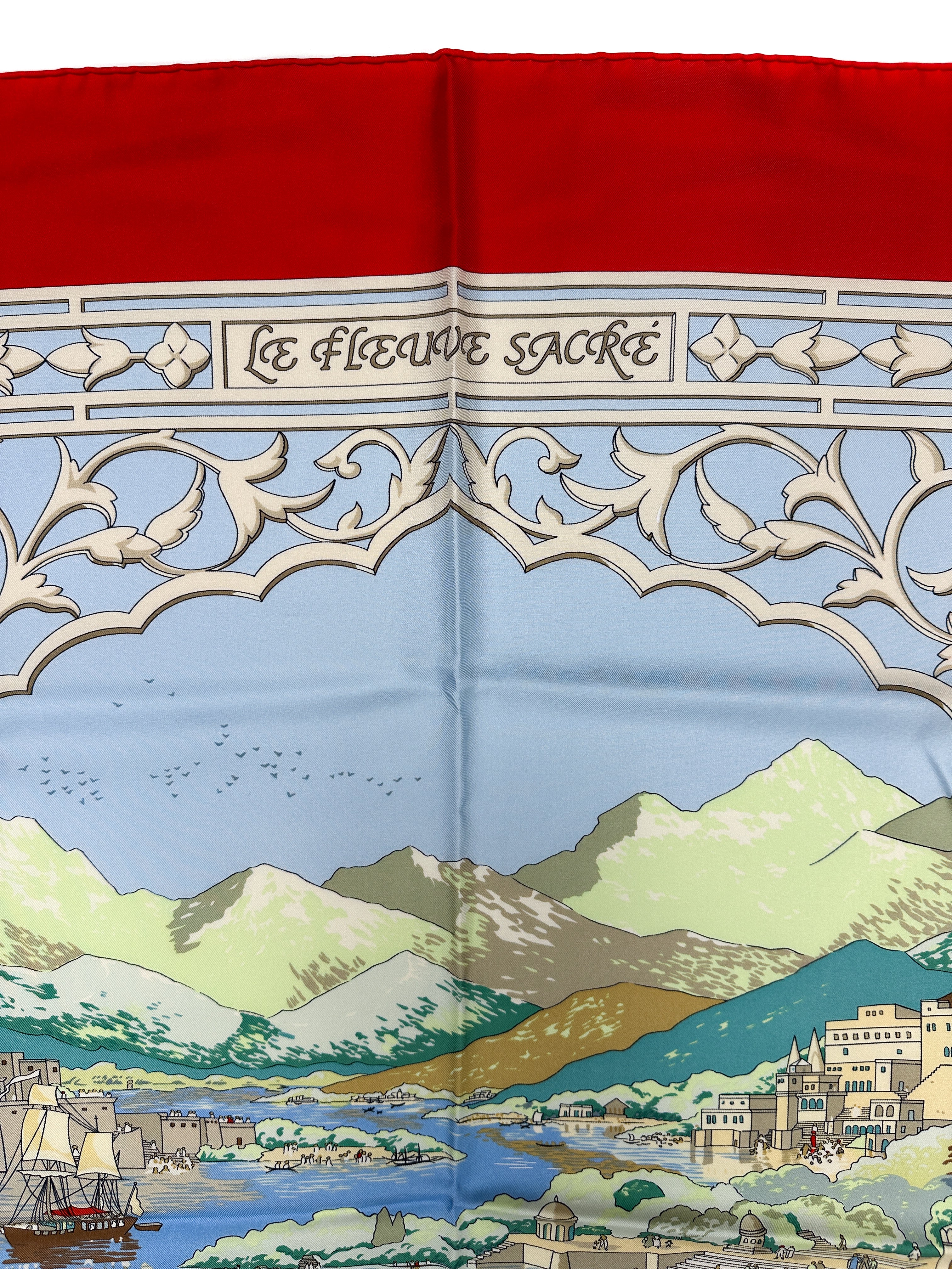 Hermès Le Fleuve Sacre 90